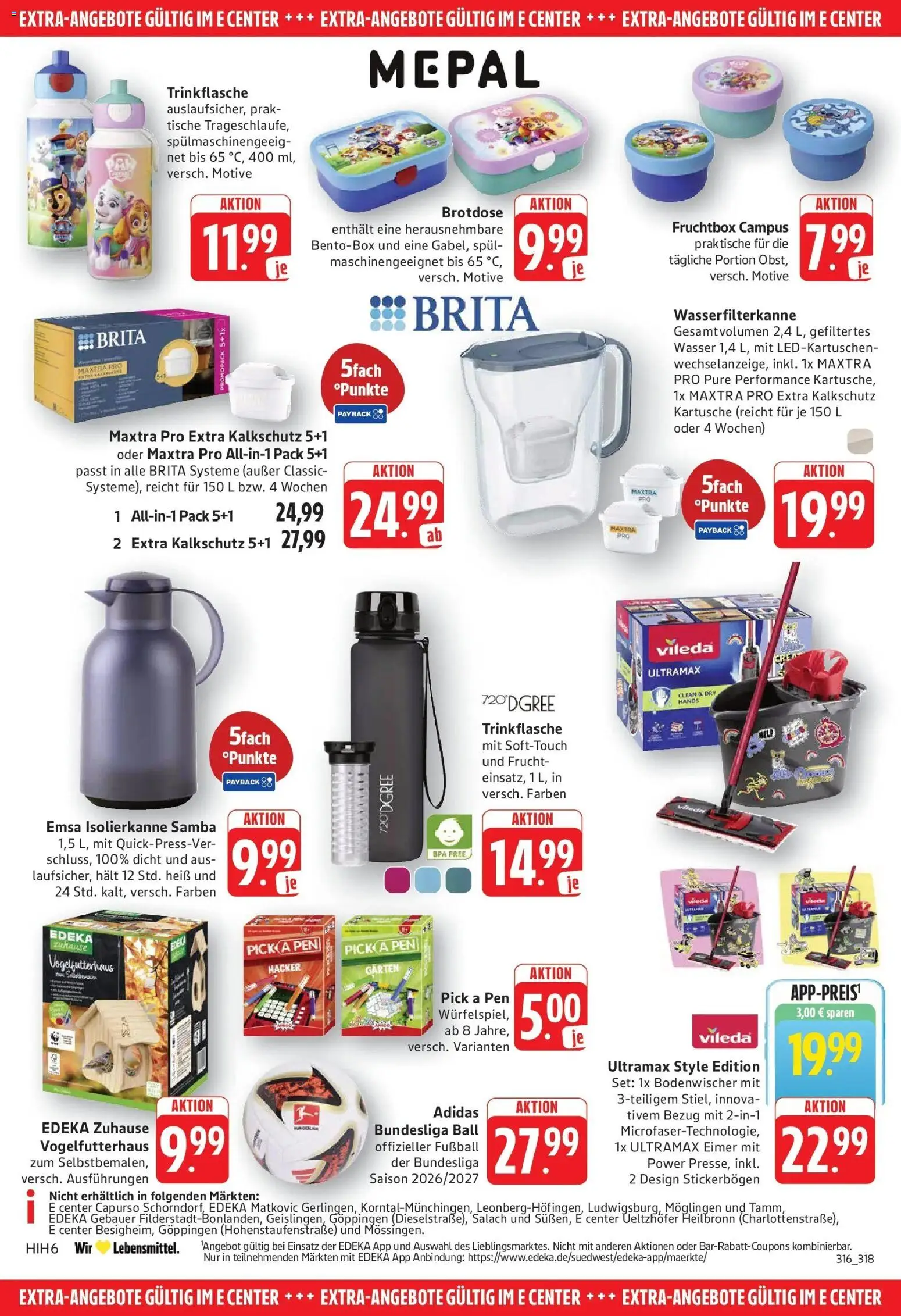 Edeka Prospekt Göppingen (ab 07.09.2026) » Angebote Online | Seite: 26 | Produkte: Fußball, Wasser