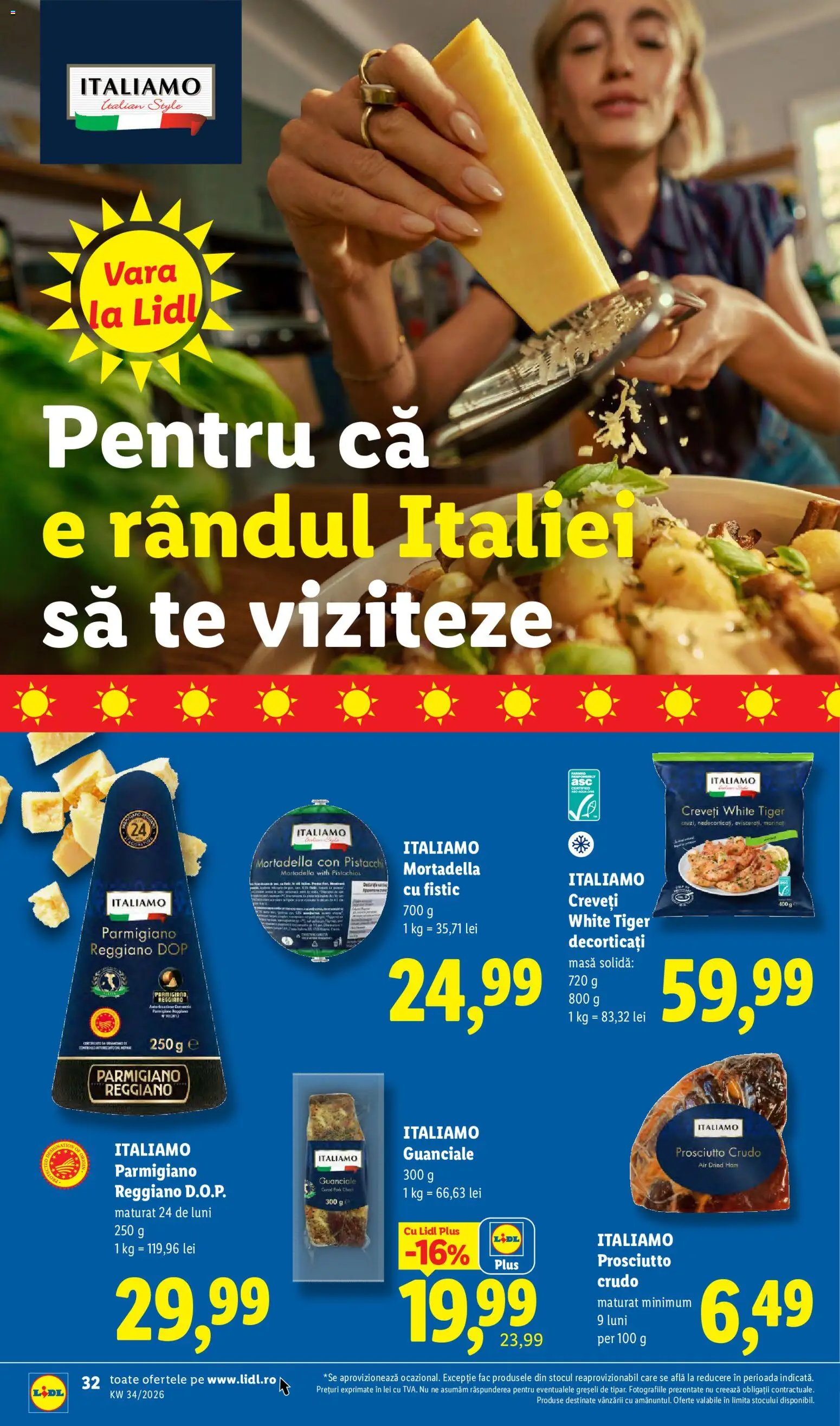 Noul catalog Lidl – valabil de la 17.08.2026 | Pagină: 32 | Produse: Masă, Fistic, Italiamo, Plus