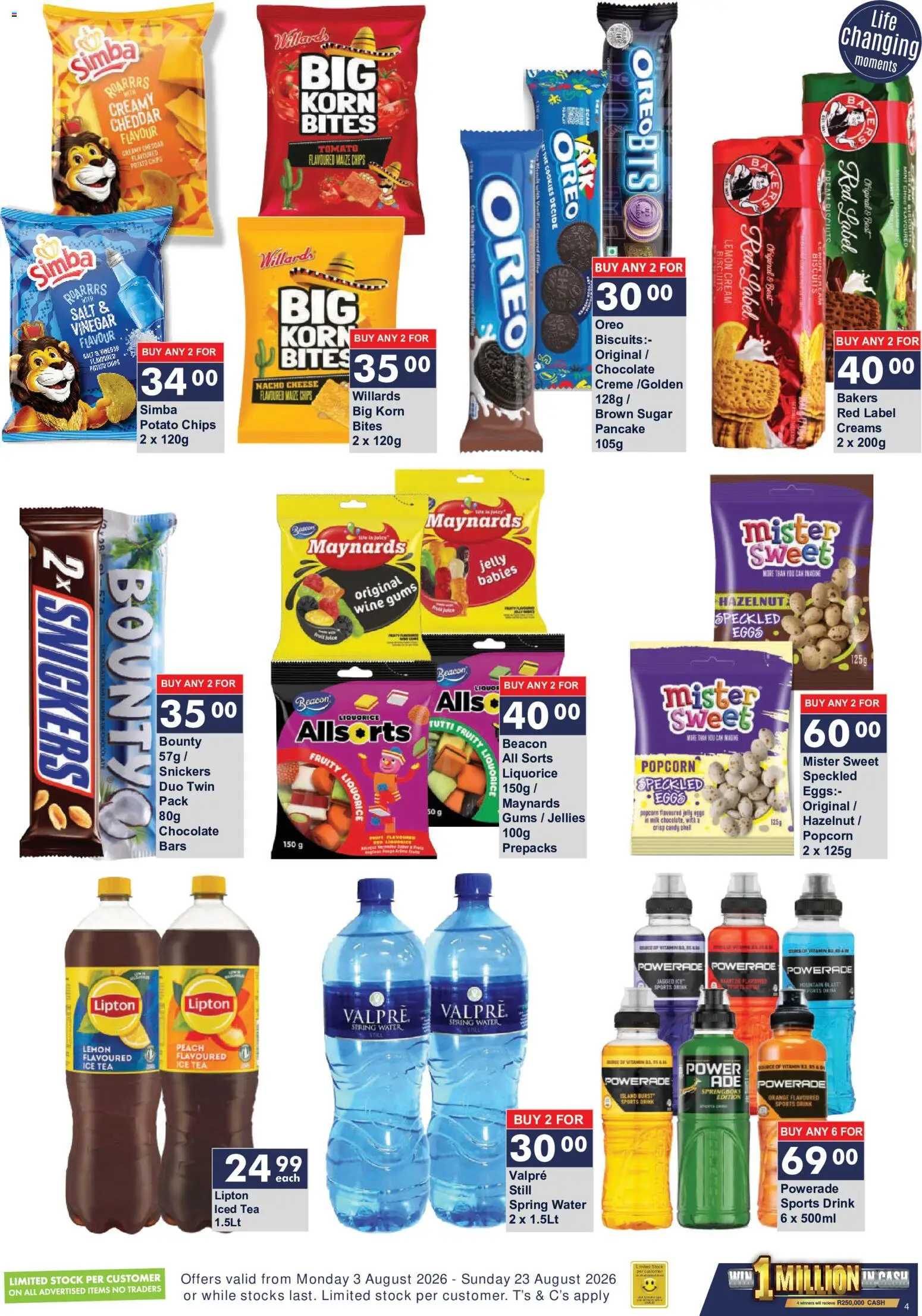 New President Hyper catalogue – valid from 03/08/2026 | Page: 4 | Products: Milk, Wine, Cookies, Salt