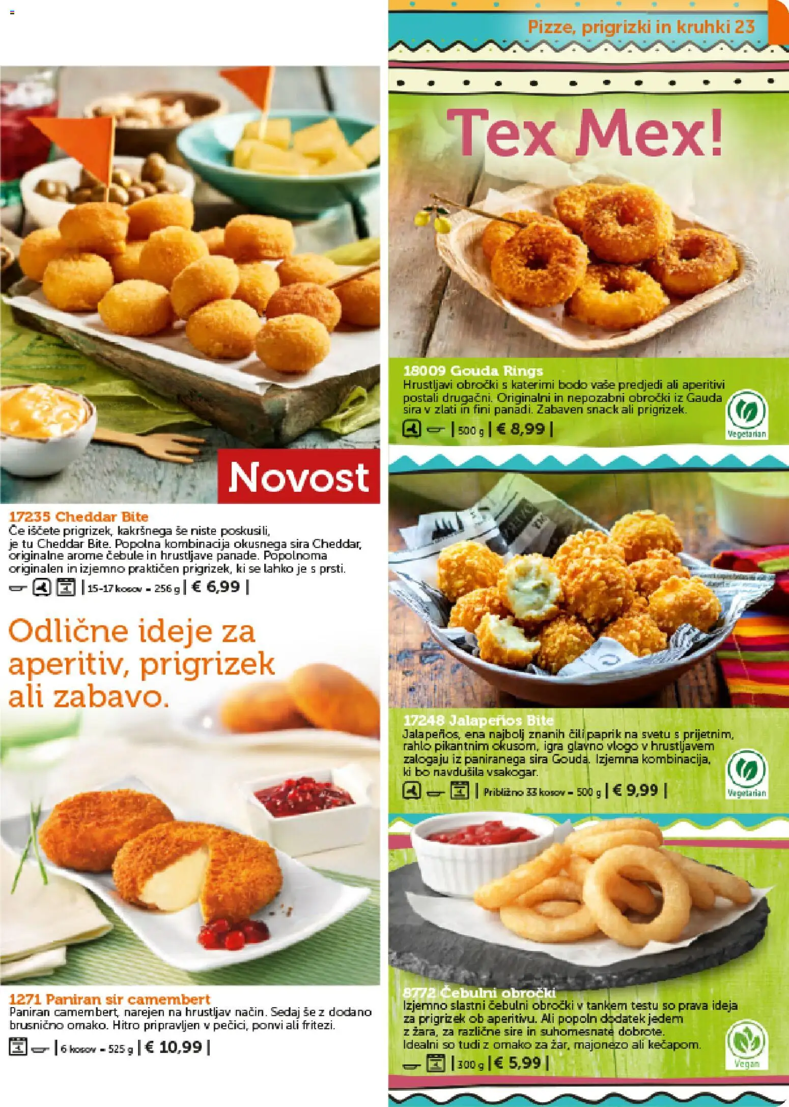 Novi Bofrost katalog ponudbe – veljaven od 01.02.2026 | Stran: 23 | Izdelki: Gauda, Cheddar, Prigrizki, Cili
