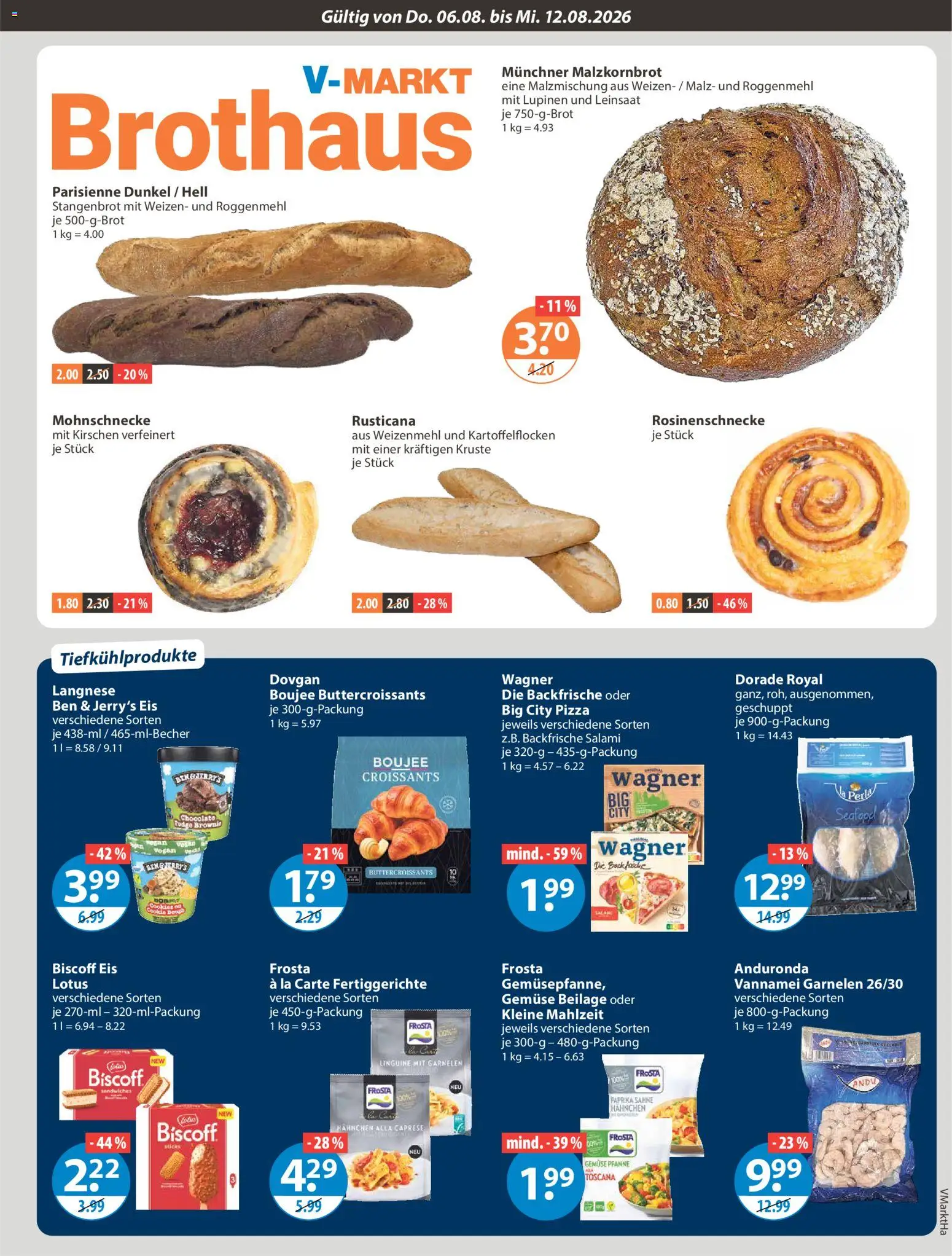 V-Markt Angebote – gültig ab 06.08.2026 | Seite: 5 | Produkte: Ben & Jerry's, Gemüse, Paprika, Salami