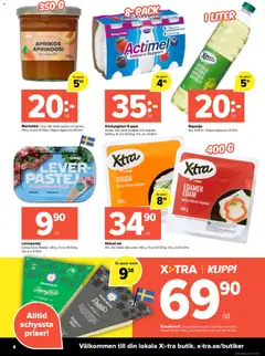 Coop X:-TRA erbjudanden - Förhandsvisning av reklamblad från butik Coop X:-TRA aktuell från 27/07/2026 | Sida: 4 | Produkter: Leverpastej, Rapsolja, Ost, Apelsin