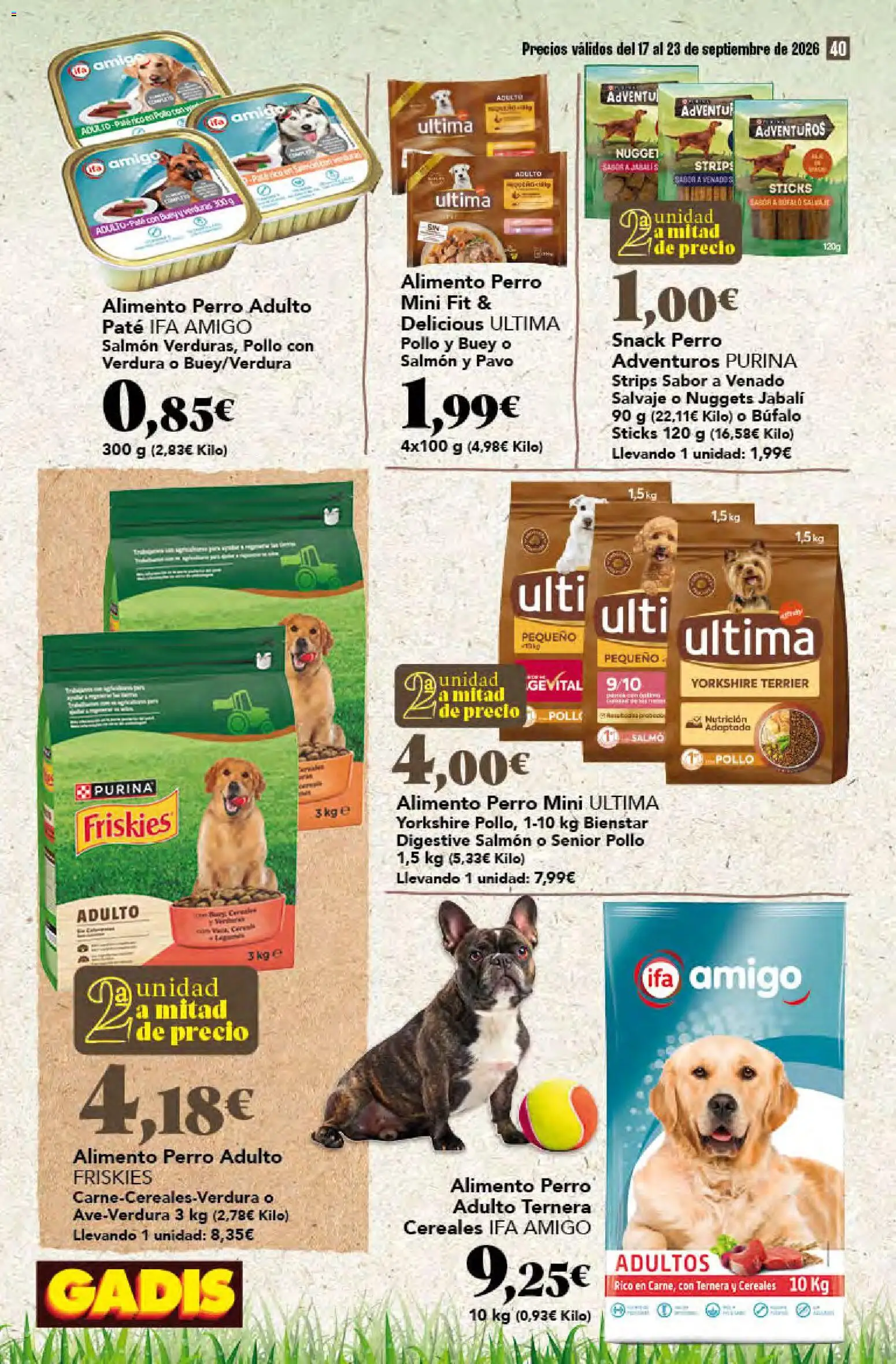 Gadis folleto │ válido desde el 17/09/2026 | Página: 40 | Productos: Cereales, Salmón, Pollo, Pavo