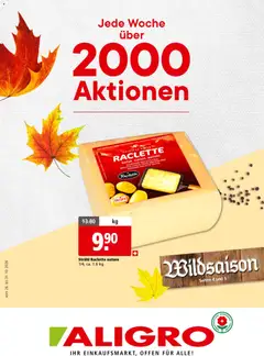 Aligro aktionen Gourmand Schlieren, Gossau SG, Frauenfeld ab 26.10.2026 gültig