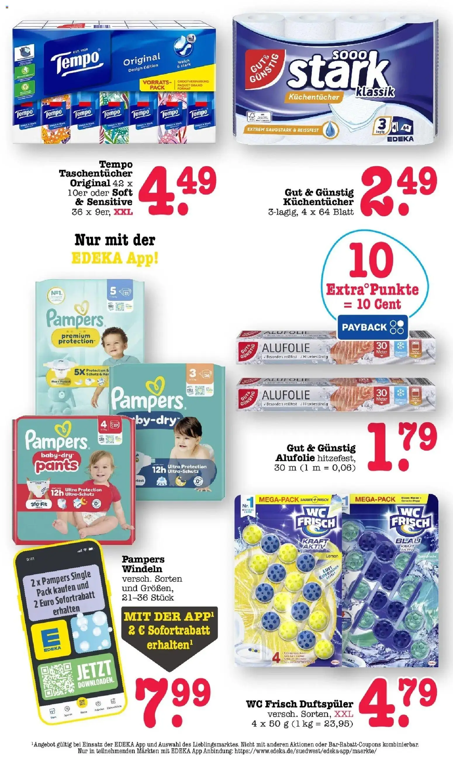 E center - E center: Wochenangebote – gültig ab 28.06.2026 | Seite: 55 | Produkte: Pampers, Wc frisch, Tempo
