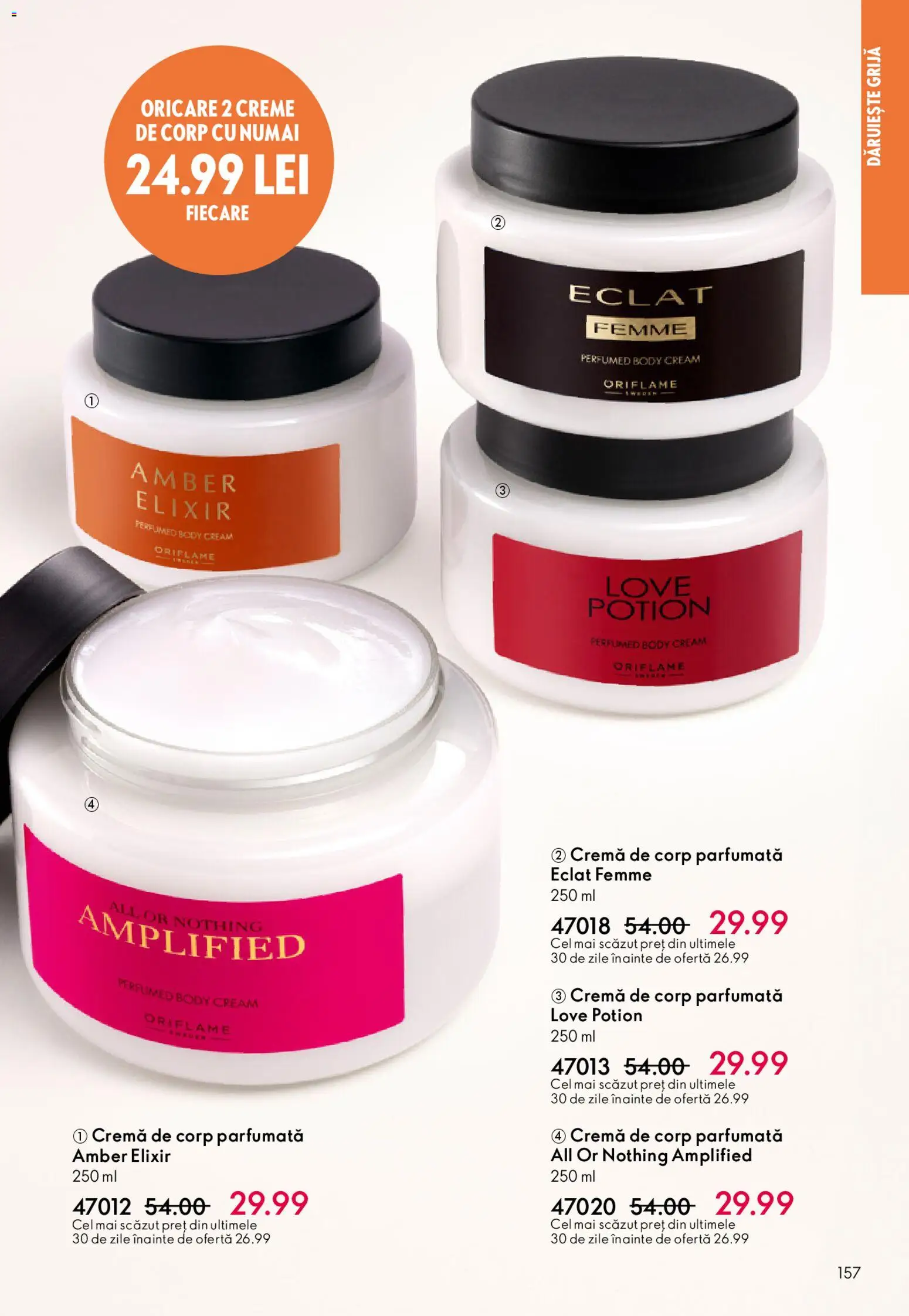 Noul catalog Oriflame – valabil de la 06.05.2026 | Pagină: 157 | Produse: Elixir, Body, Cremă, Cremă de corp