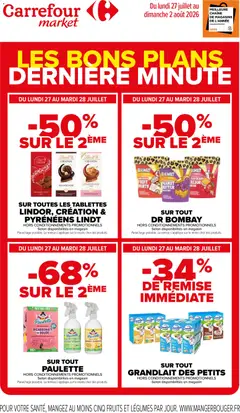 Carrefour Market - Prévisualisation de Carrefour Market Les bons plans derniere minute valide à partir de 27/07/2026