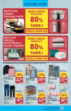 Pogląd oferty "Aldi gazetka" - ważna od 11.05.2026 | Strona: 27 | Produkty: Kurtka, Patelnie, Szklanki