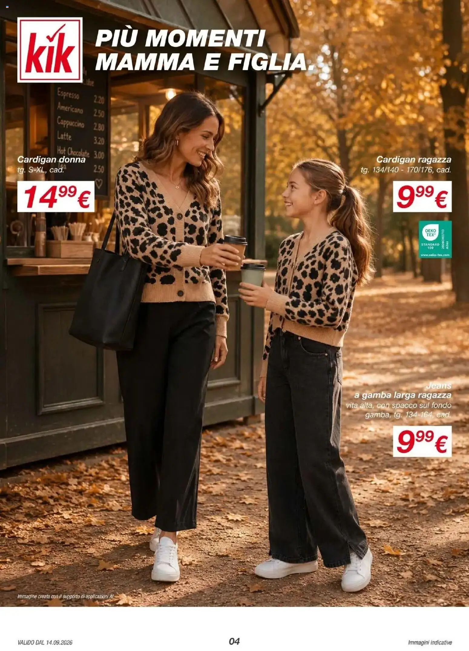 Nuovo KiK volantino Feltre (Bl) dal 11/09/2026 > offerte anteprima 🛍️ | Pagina: 4 | Prodotti: Gamba, Latte, Cardigan, Jeans