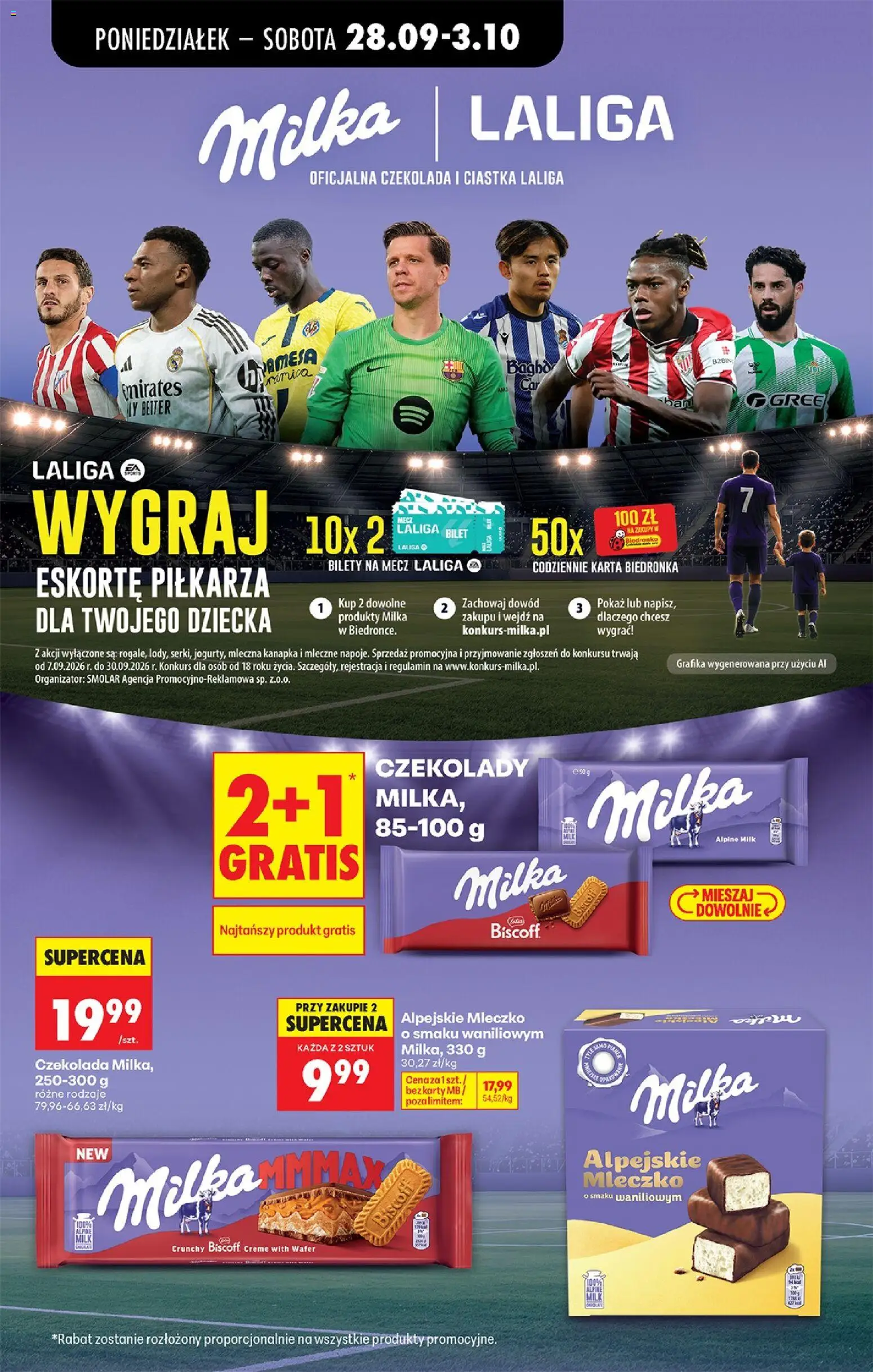 Biedronka Polsko leták - Codziennie niskie ceny od 28.09.2026 | Strana: 73 | Produkty: Milka