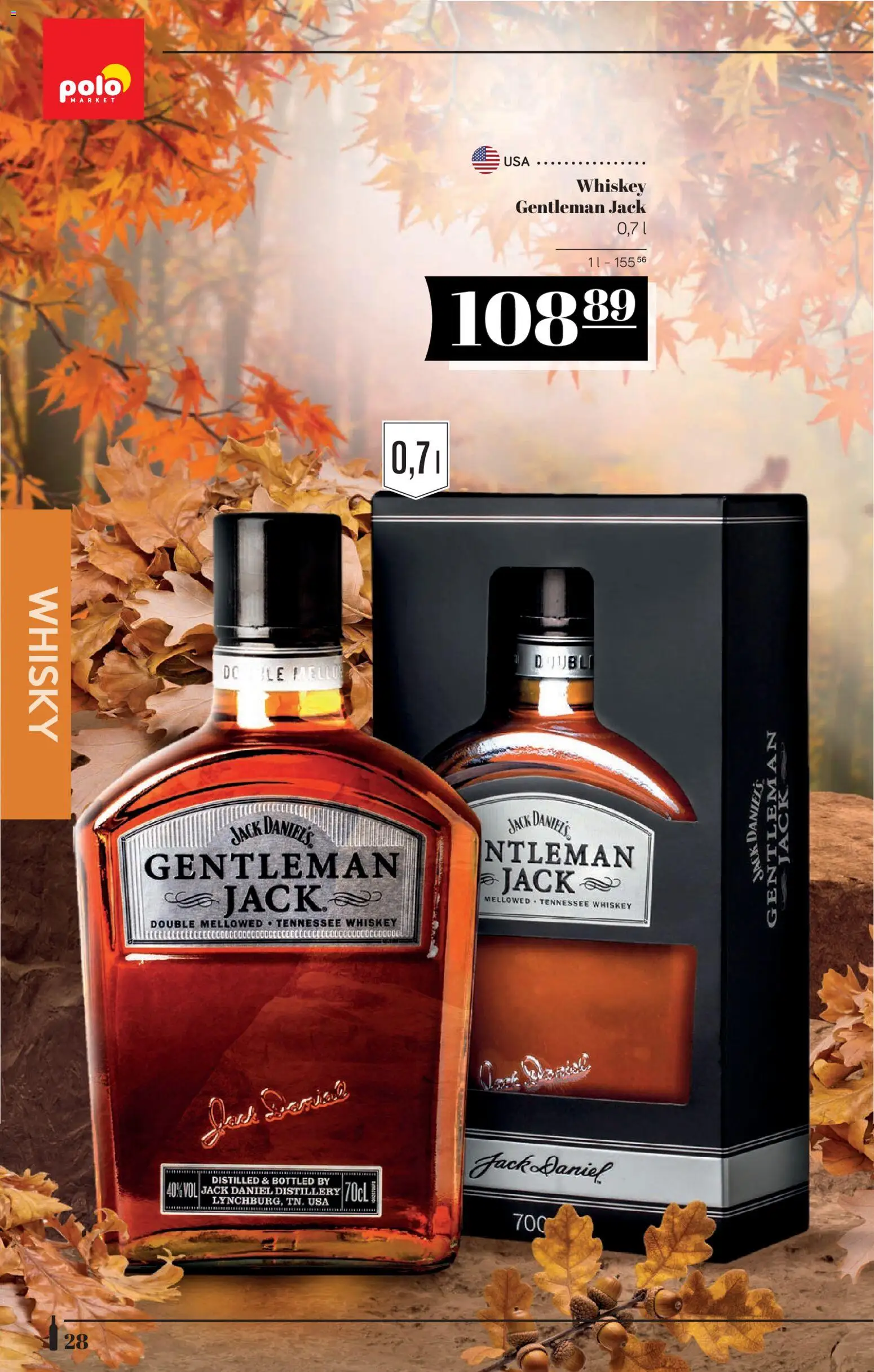 POLOmarket katalog - Alkoholi od 22.10.2026 | Strona: 28 | Produkty: Gentleman Jack, Jack Daniel's, Whisky