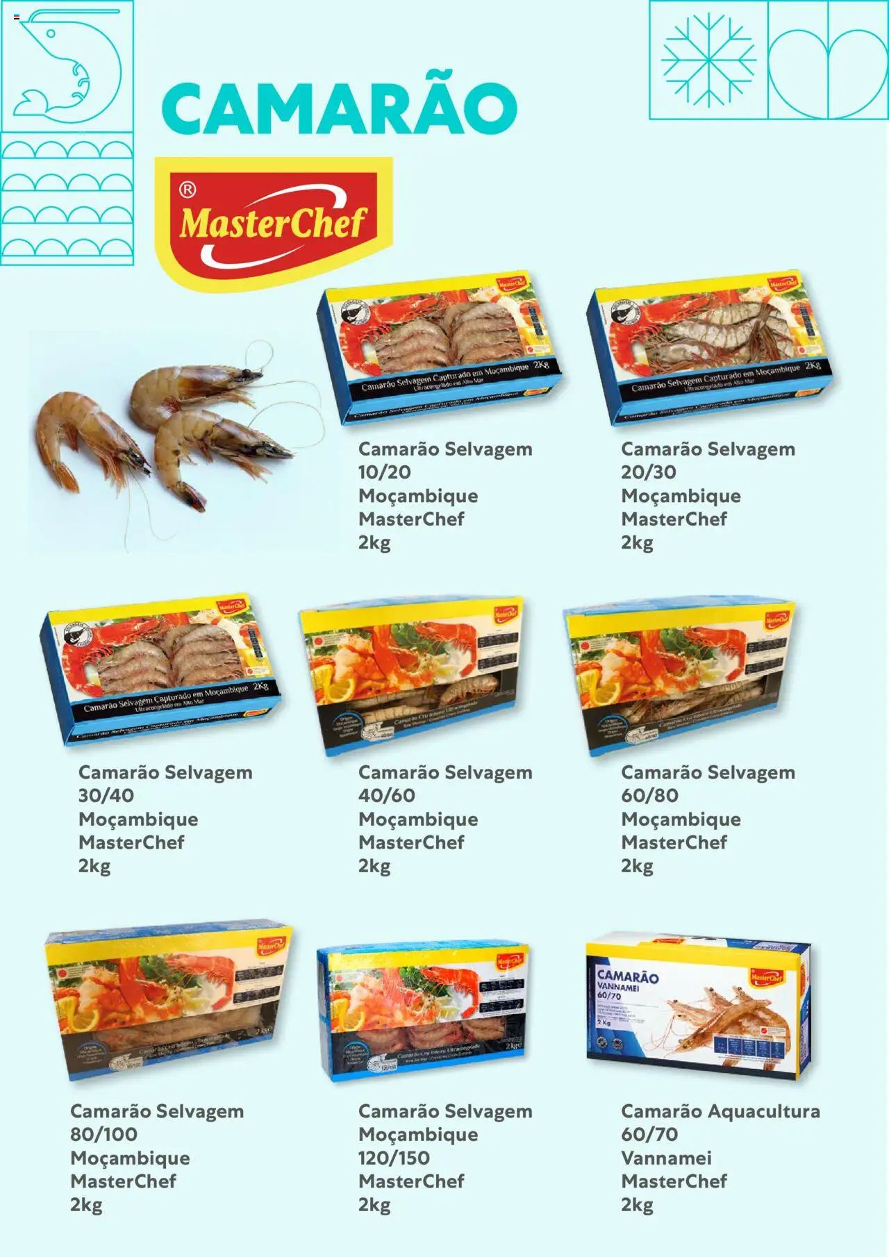 Recheio - Congelados do Mar e da Terra │ válido de 14/07/2025 | Página: 6 | Produtos: Camarão