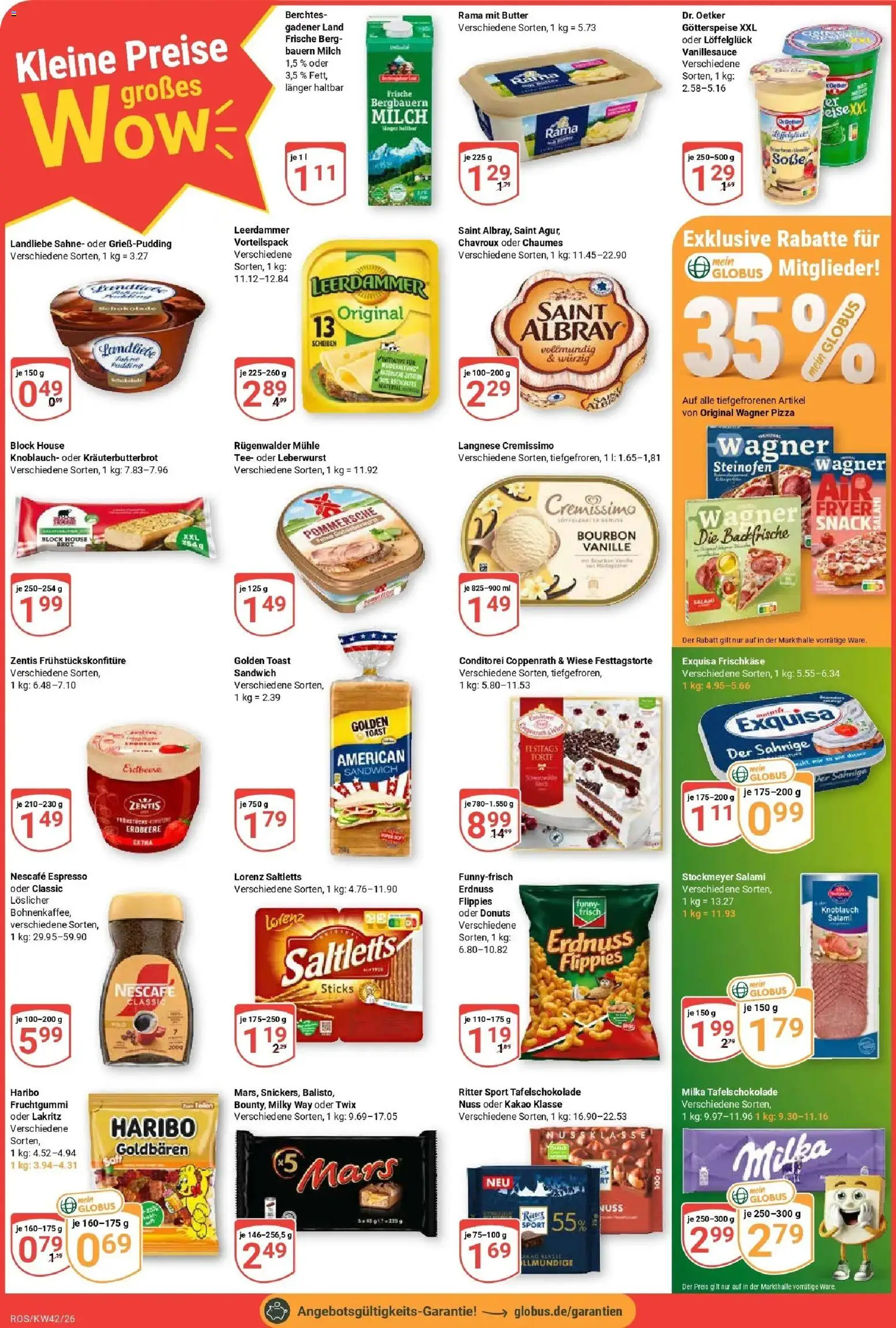 Globus Prospekt Lambrechtshagen (ab 12.10.2026) » Angebote online | Seite: 2 | Produkte: Rama, Soße, Tee, Bourbon