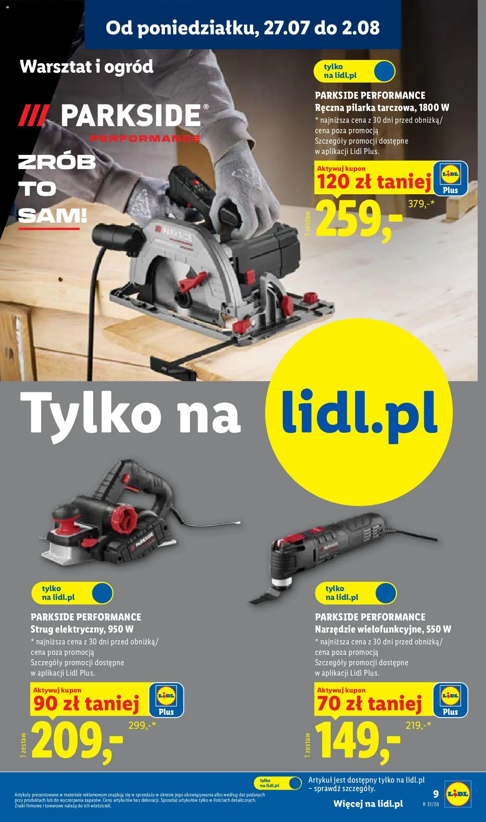 Lidl Polsko katalog od 27.07.2026 | Strana: 9 | Produkty: Parkside
