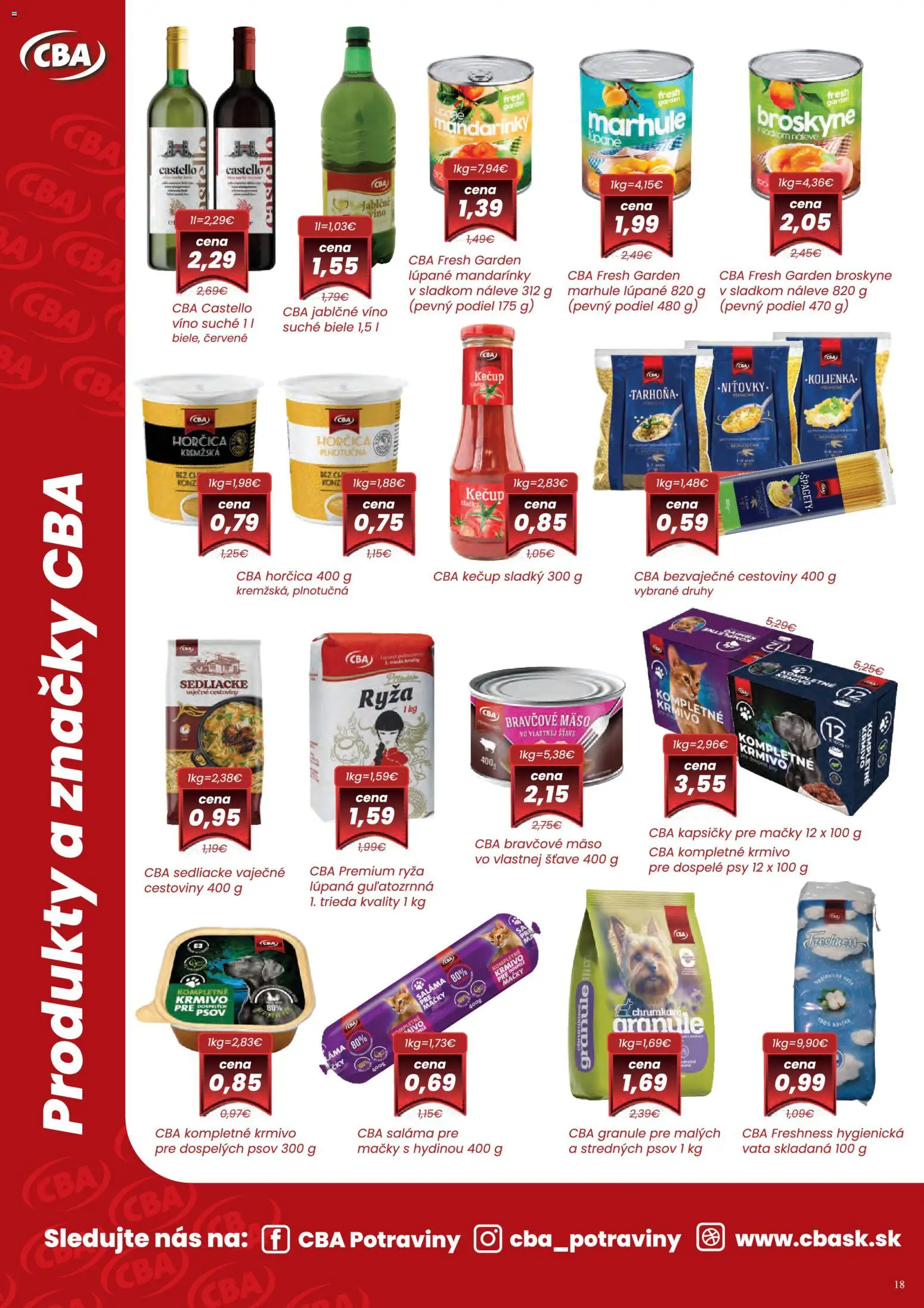 Nové Nitrazdroj akcie – leták je platný od 07.05.2026 | Strana: 18 | Produkty: Víno, Ryža, Bravčové mäso, Mandarinky