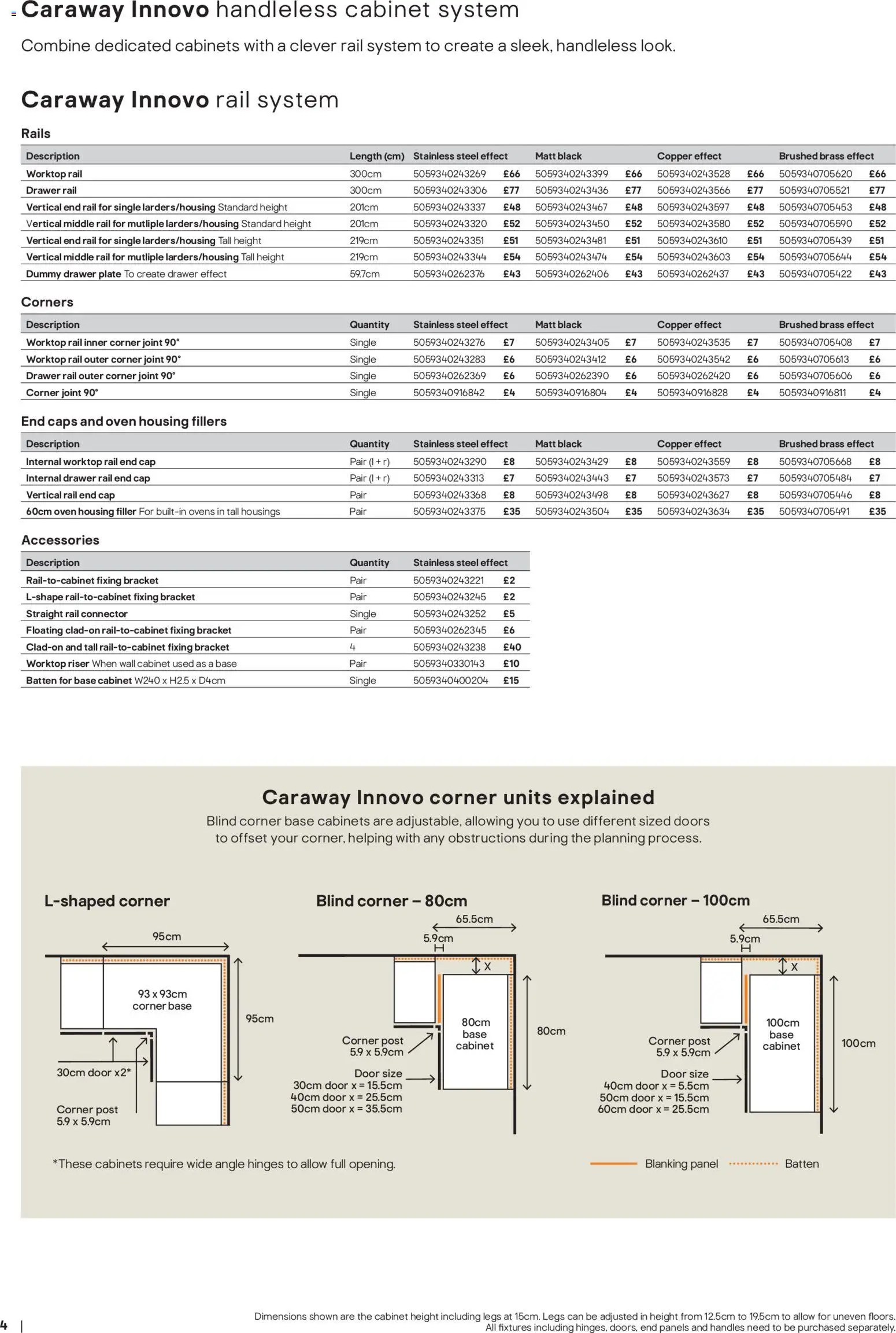 {H1} | Page: 4 | Products: Base cabinet, Door, Worktop, Oven