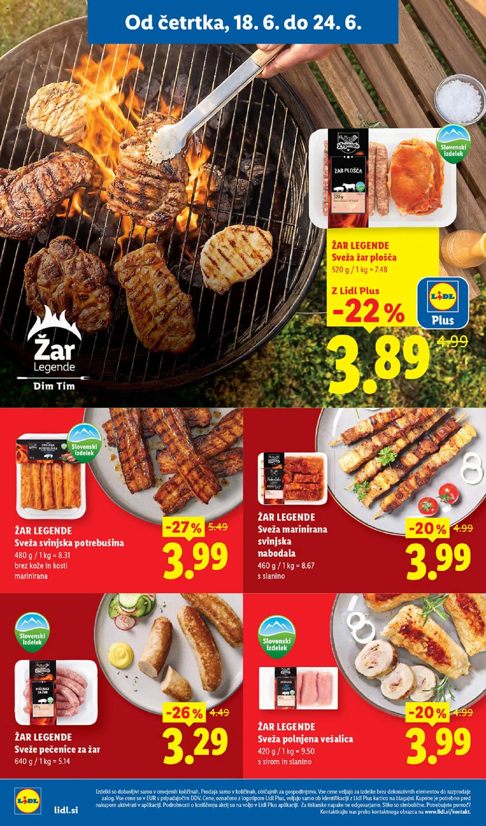 Novi Lidl katalog ponudbe – veljaven od 18.06.2026 | Stran: 4 | Izdelki: Zar, Nabodala