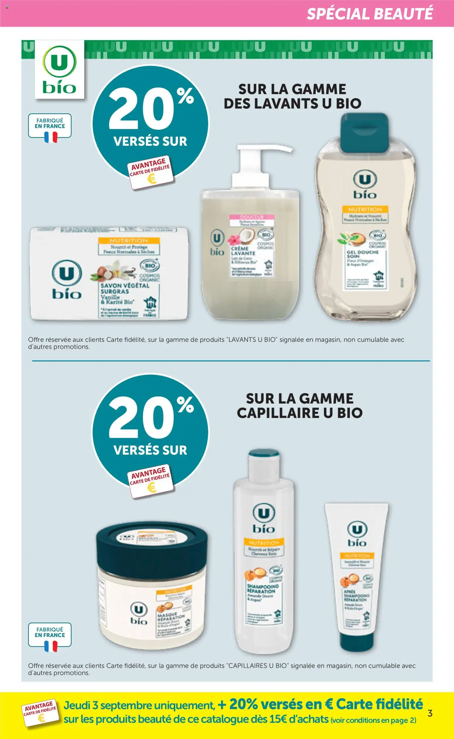 {H1} | Page: 3 | Produits: Produits beauté, Gel douche, Douche, Crème