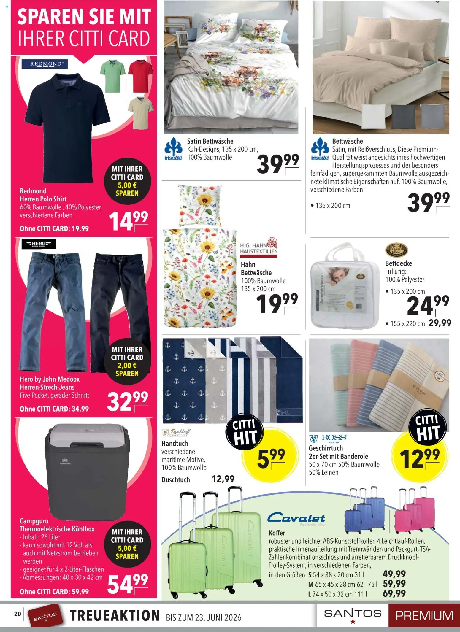 CITTI Markt Prospekt 	 – gültig ab 13.05.2026 | Seite: 22 | Produkte: Shirt, Bettwäsche, Bettdecke, Koffer
