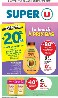 Super U - Prévisualisation de Super U - Les prix bas de la semaine valide à partir de 01/09/2026