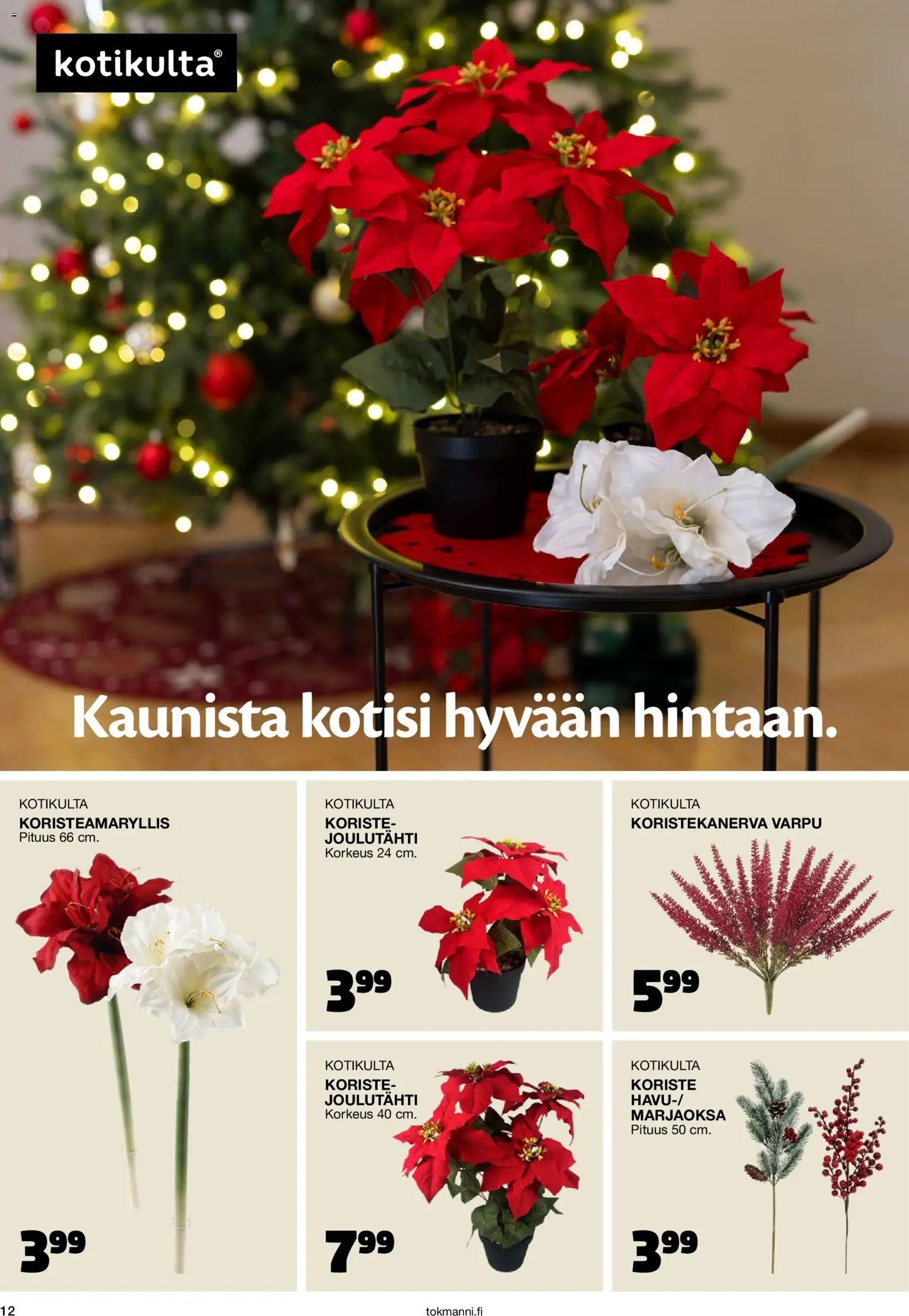 Tokmanni Joulukuvasto 2026 – voimassa 26/10/2026 alkaen | Sivu: 12
