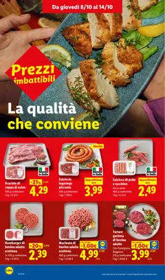 Anteprima del volantino Hamburger di bovino adulto scottona, 2x 100 g confezione valido a partire dal 08/10/2026 | Pagina: 8