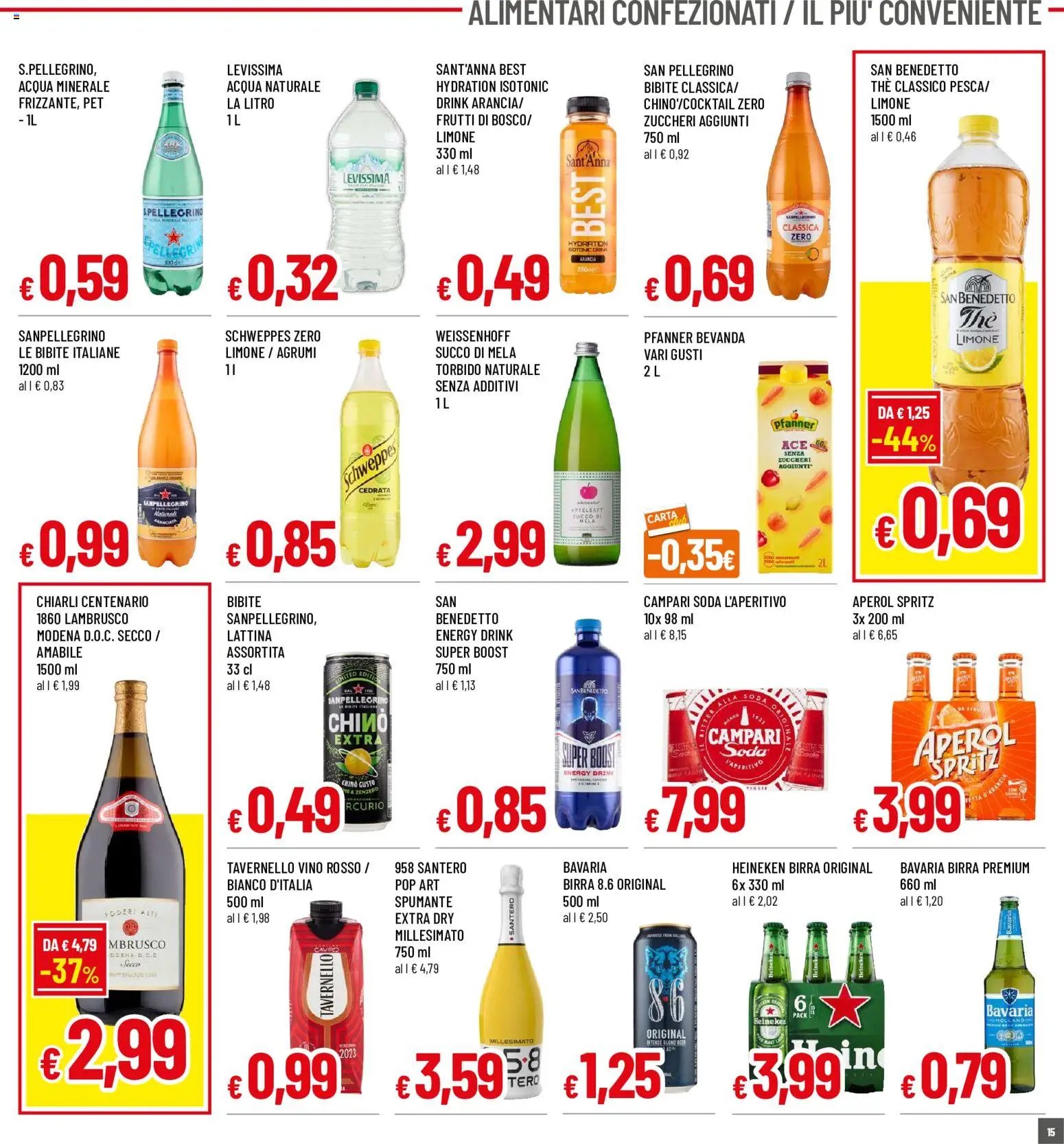 Volantino Galassia del 18/06/2026 | Pagina: 15 | Prodotti: Limone, The, Spumante, Heineken