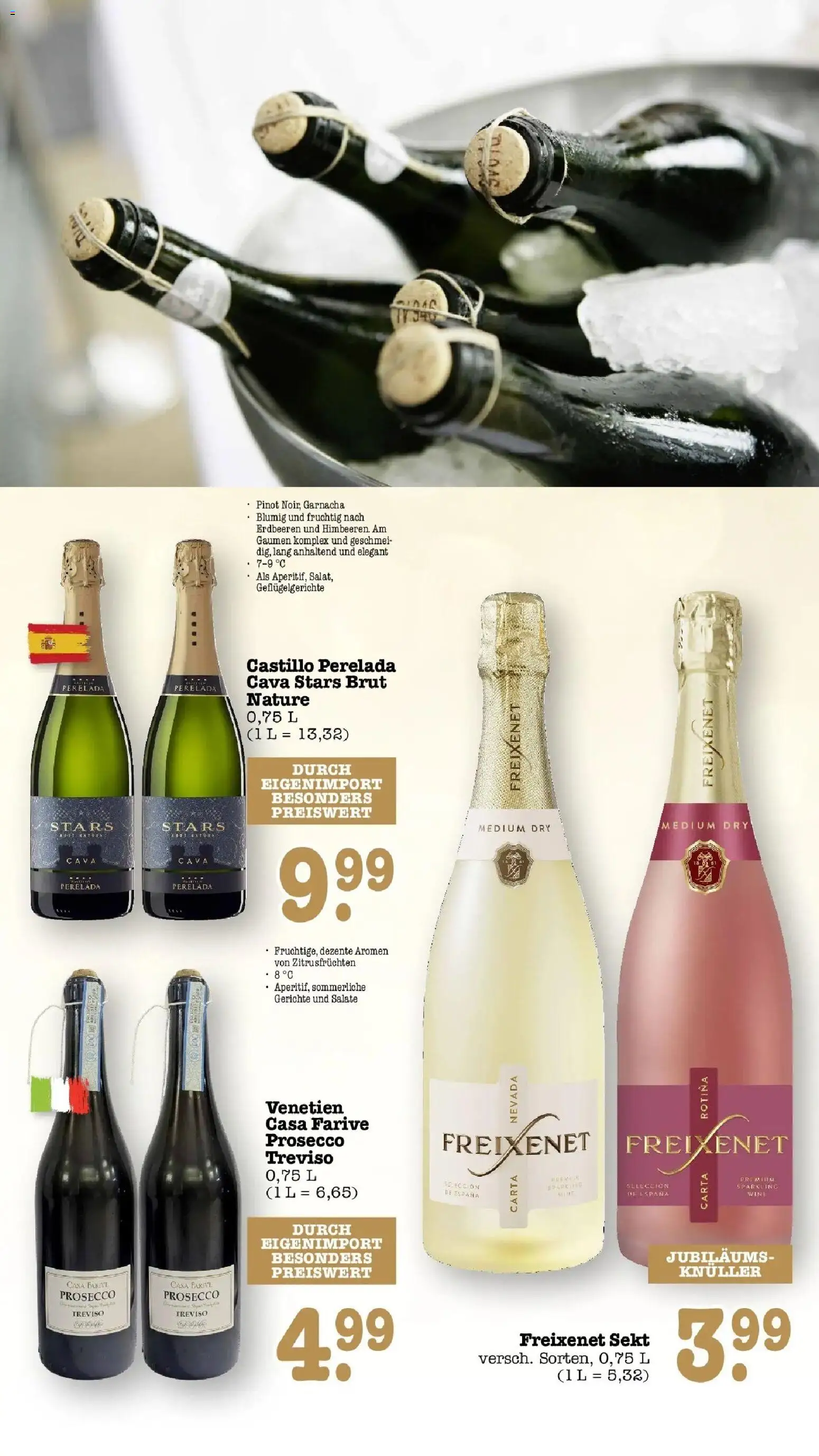 E center Prospekt Karlsruhe (ab 12.10.2026) zum Blättern | Seite: 56 | Produkte: Sekt, Prosecco, Gerichte, Erdbeeren