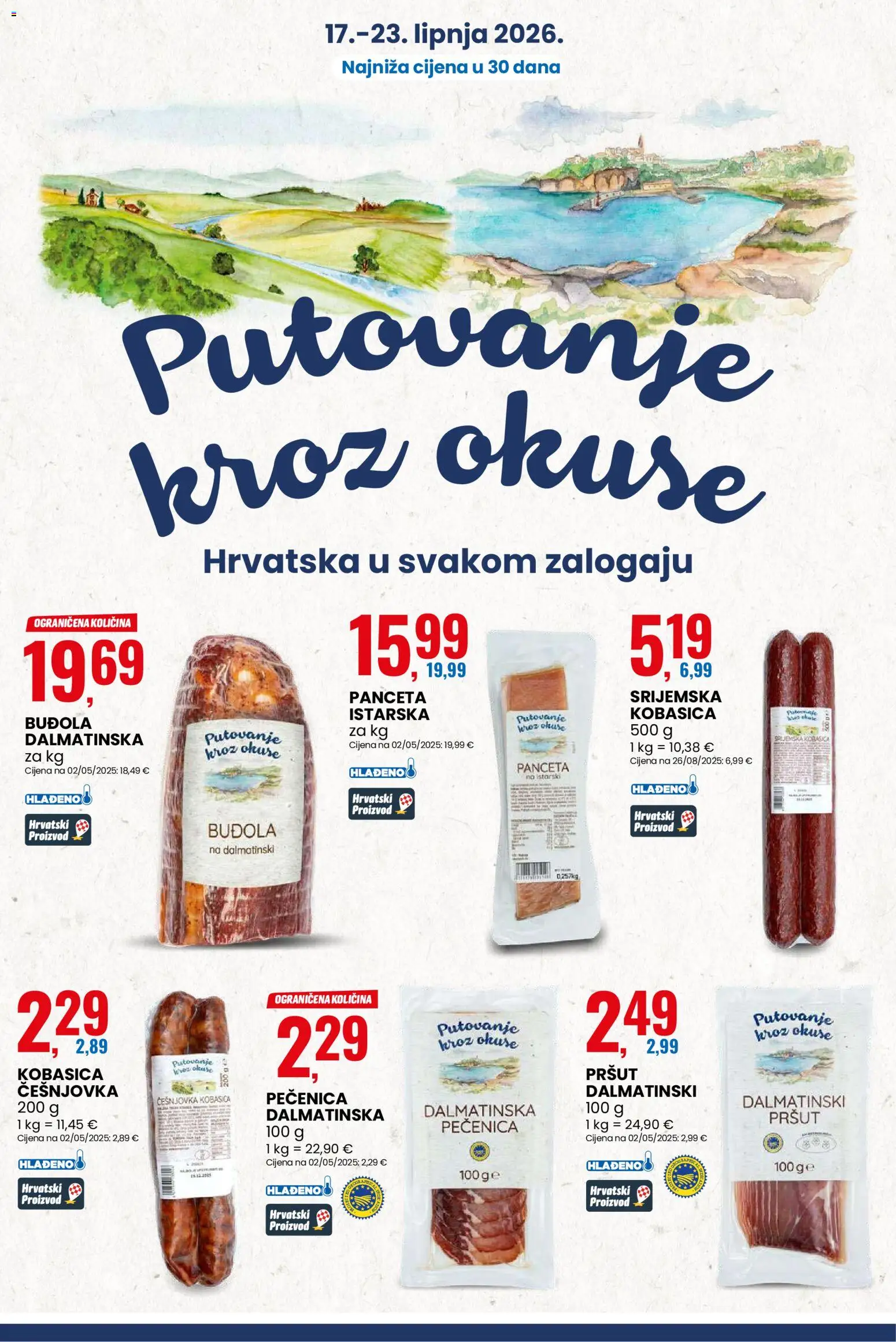 Eurospin katalog | vrijedi od 17.06.2026 | Stranica: 4 | Proizvodi: Pršut, Buđola, Kobasica, Panceta