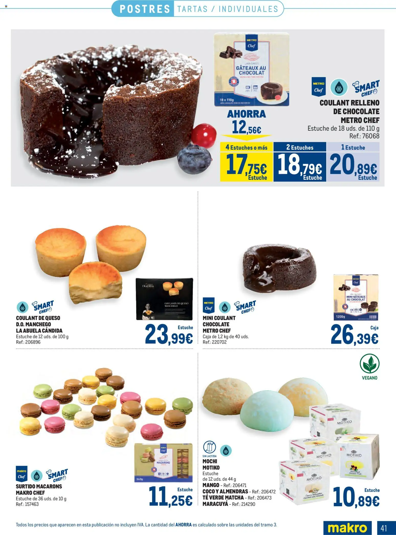 Makro Congelados Sur │ válido desde el 04.05.2026 | Página: 41 | Productos: Queso, Chocolate, Τυρόπιτα, Té