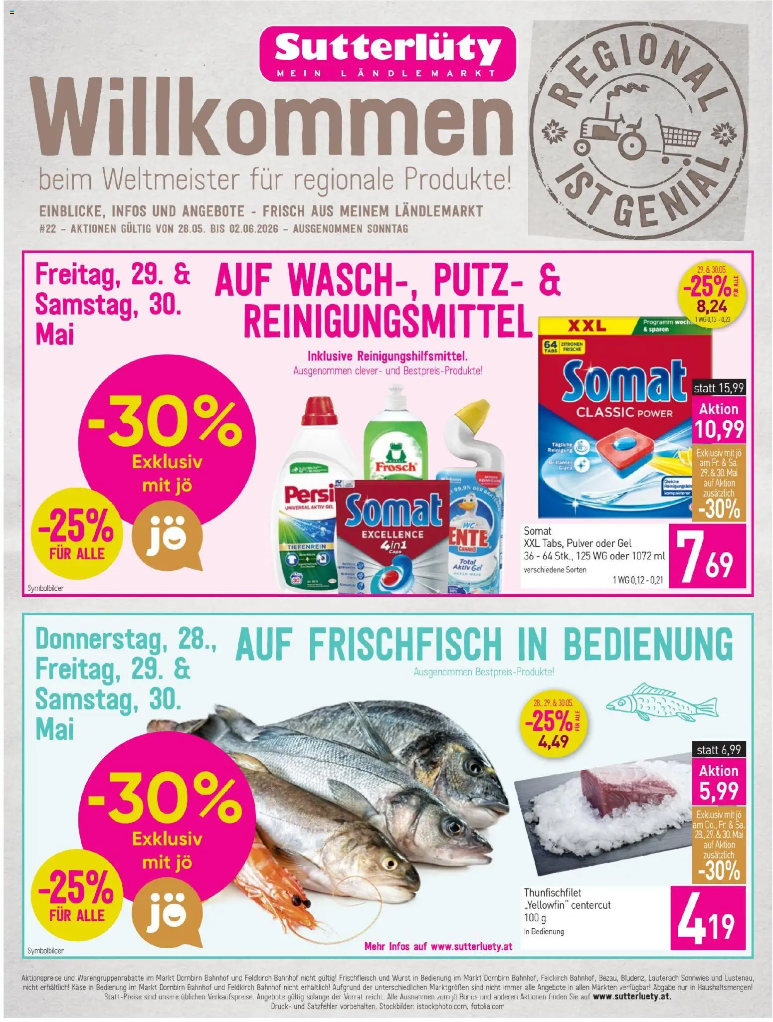 Sutterlüty Flugblatt gültig ab 28.05.2026 | Seite: 1 | Produkte: Wurst, Käse