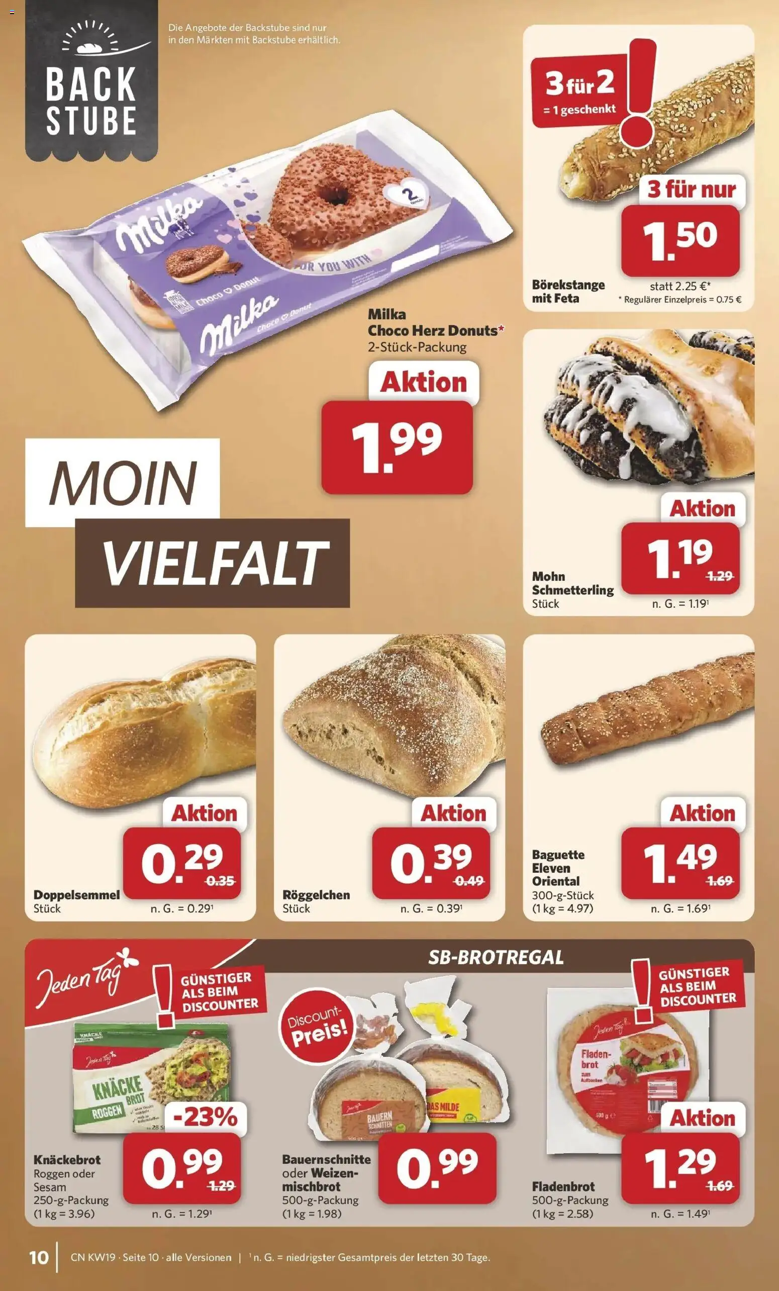 Combi Unsere Wochenangebote – gültig ab 04.05.2026 | Seite: 10 | Produkte: Feta, Baguette, Milka, Brot