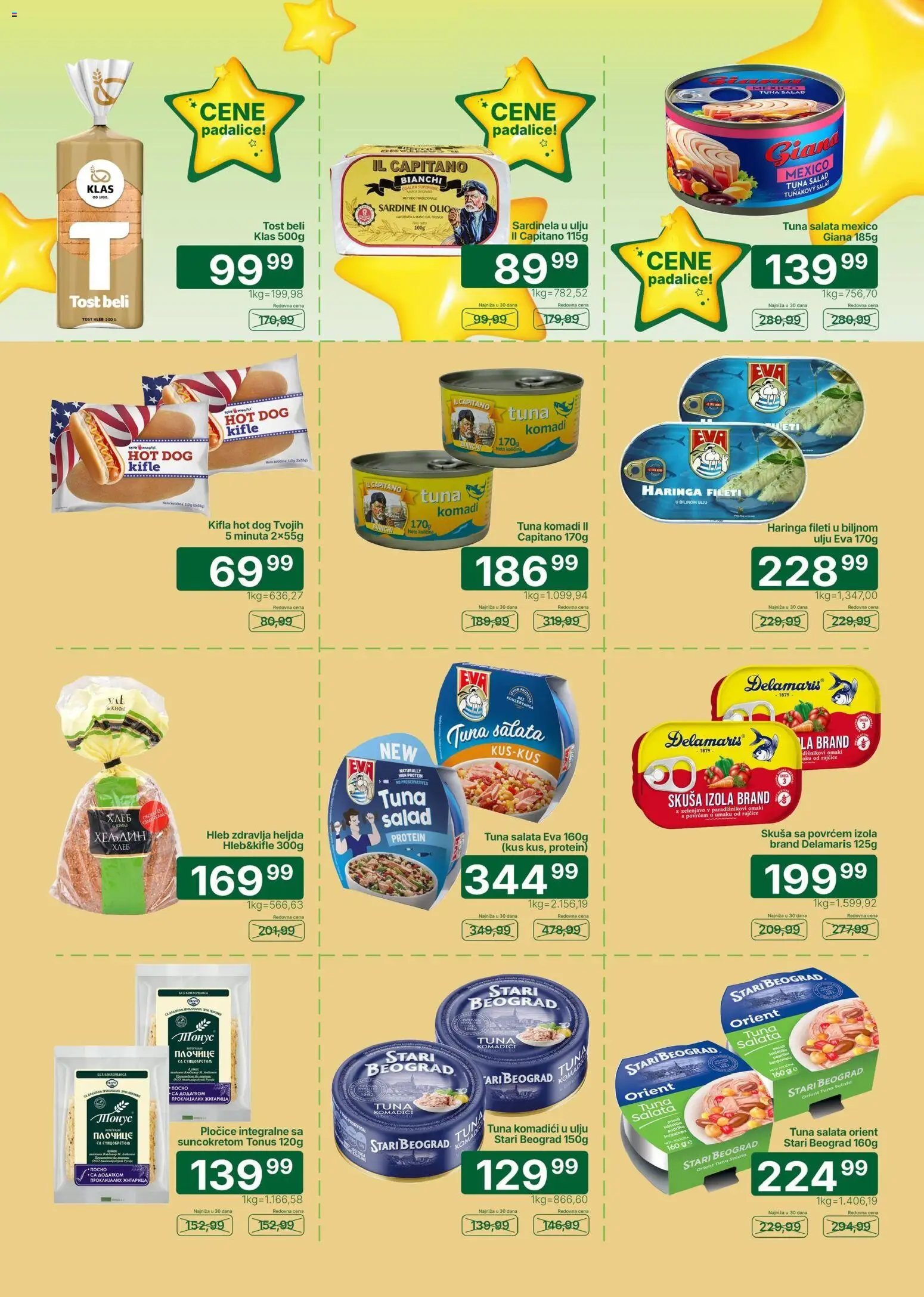 Univerexport katalog - važi od 08.06.2026 | Strana: 10 | Proizvode: Tost hleb, Skuša, Paprika, Hot dog