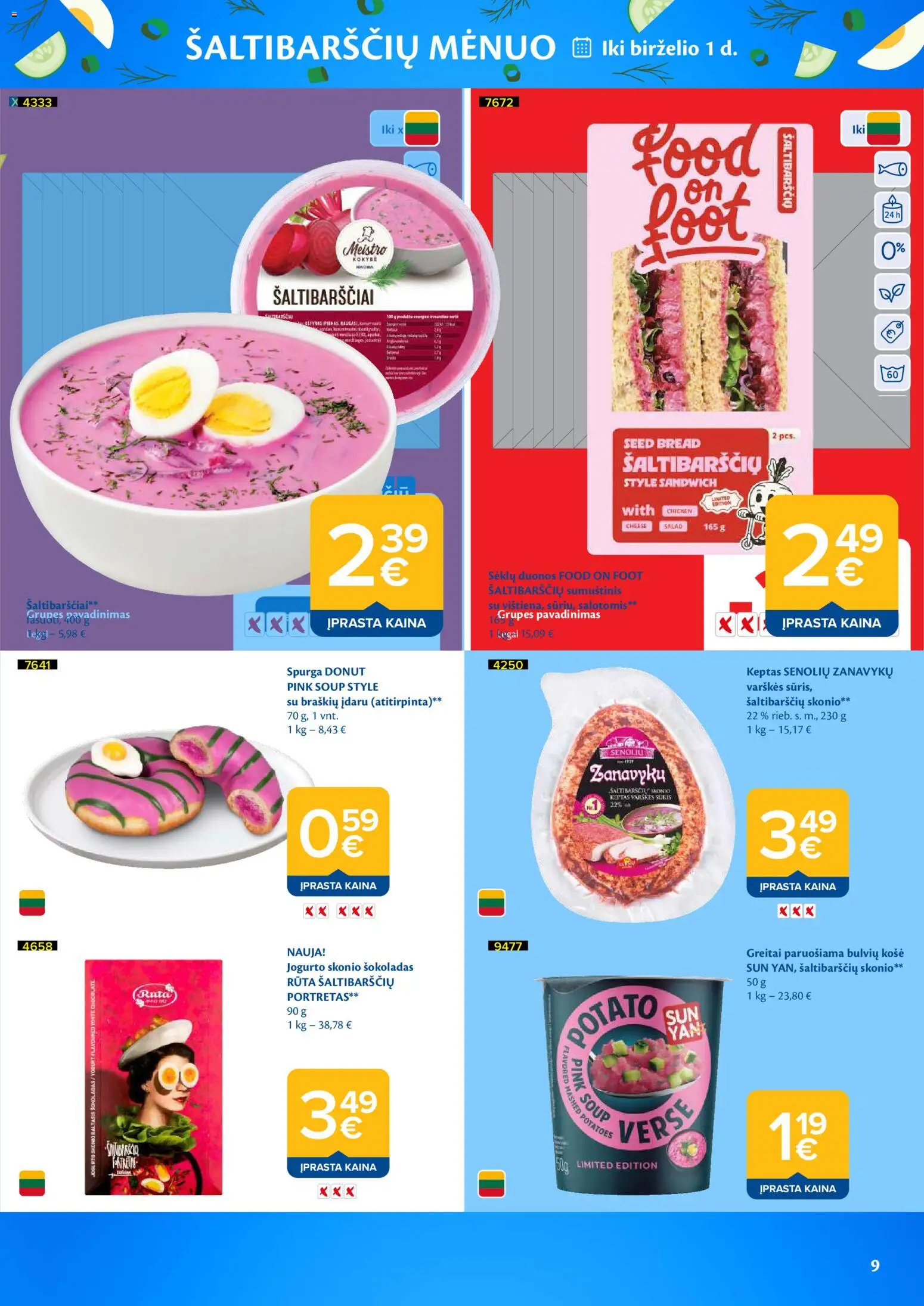 MAXIMA akcijos nuo 21.04.2026 | Puslapis: 9 | Prekių: Košė, Spurga, Sūris, Šokoladas