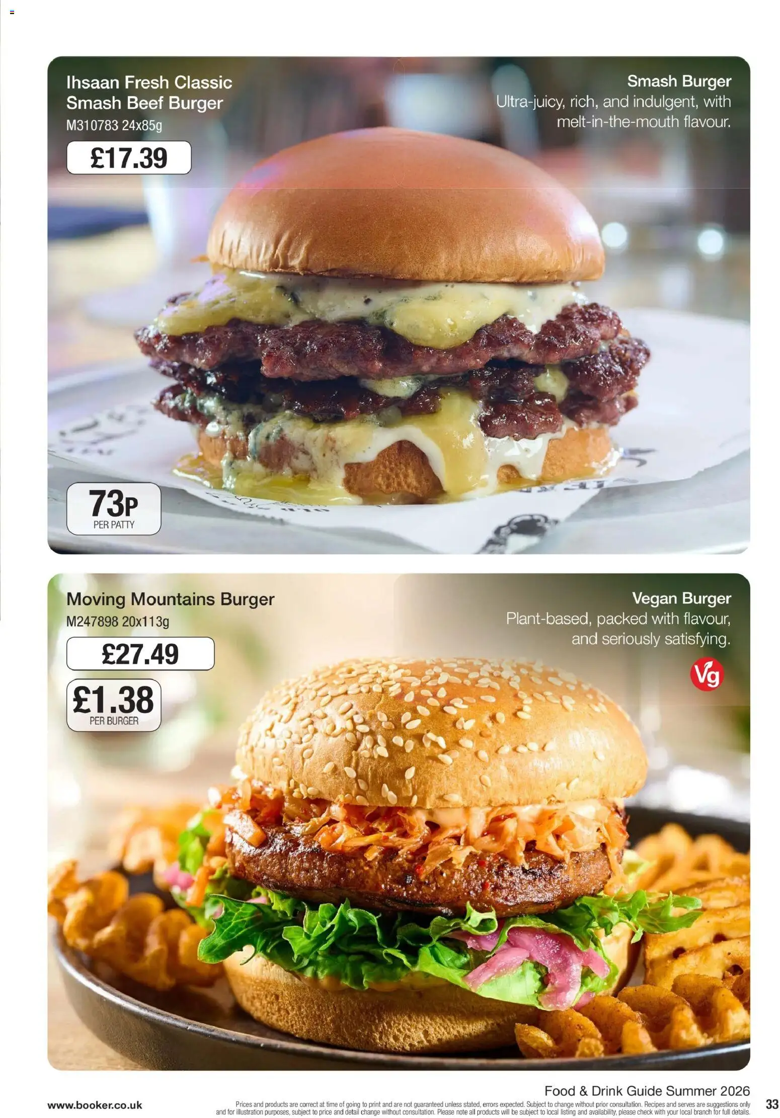 {H1} | Page: 33 | Products: Burger, Beef