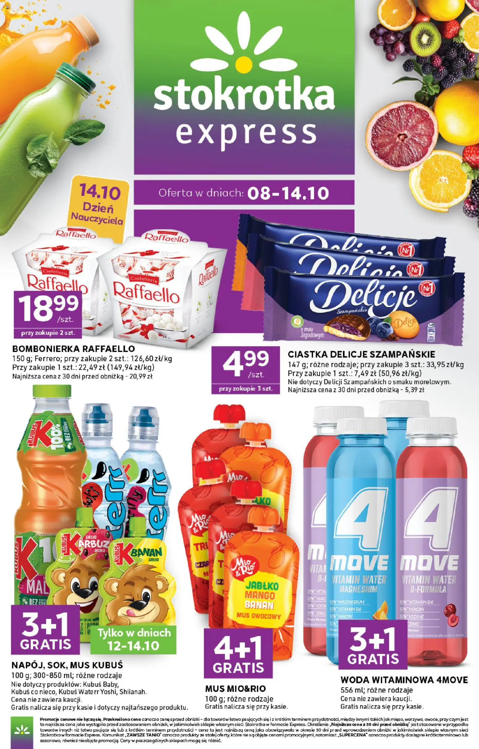 Stokrotka gazetka - Express od 08.10.2026 | Strona: 1 | Produkty: Mango, Stokrotka, Bombonierka, Mus owocowy