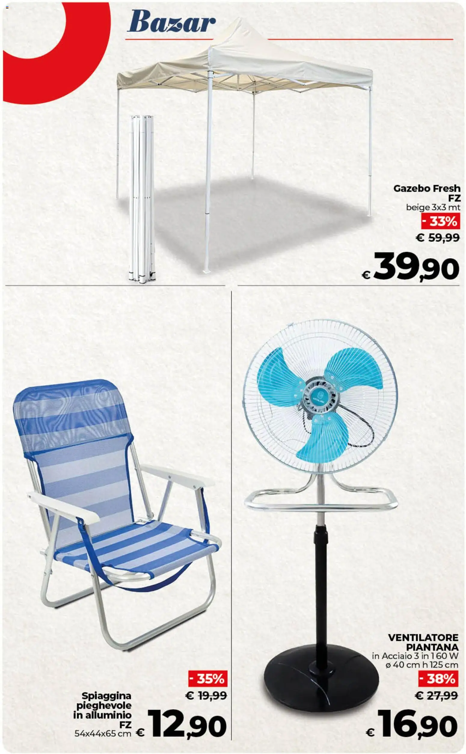 Volantino COOP del 10/07/2026 | Pagina: 43 | Prodotti: Ventilatore, Gazebo, Alluminio