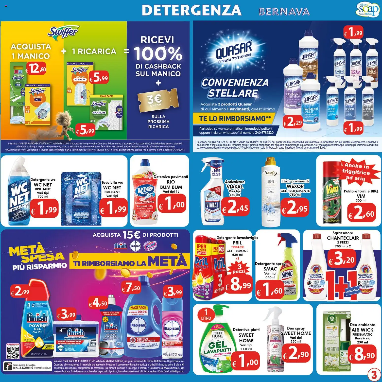 Volantino Bernava del 04/09/2026 | Pagina: 3 | Prodotti: Detergente, Piatti, WC, Doccia