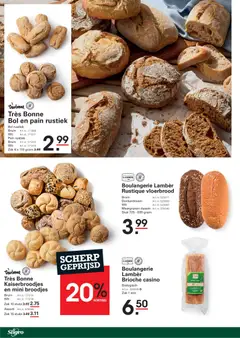 Sligro Big Deals Cafetaria - Voorbeeld van een folder van Sligro, geldig van 24/09/2026 | Pagina: 20 | Producten: Zak, Brioche, Bol, Broodjes