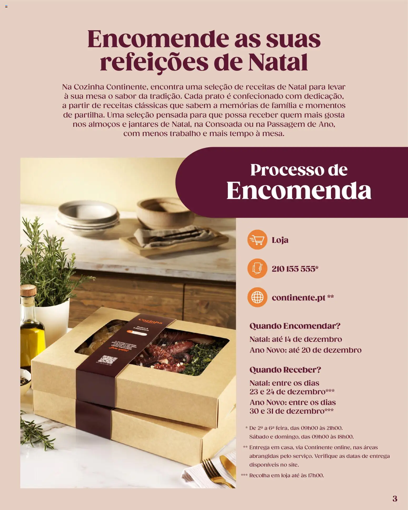 Continente O Natal servido ao nosso jeito │ válido de 27/10/2026 | Página: 3 | Produtos: Mesa