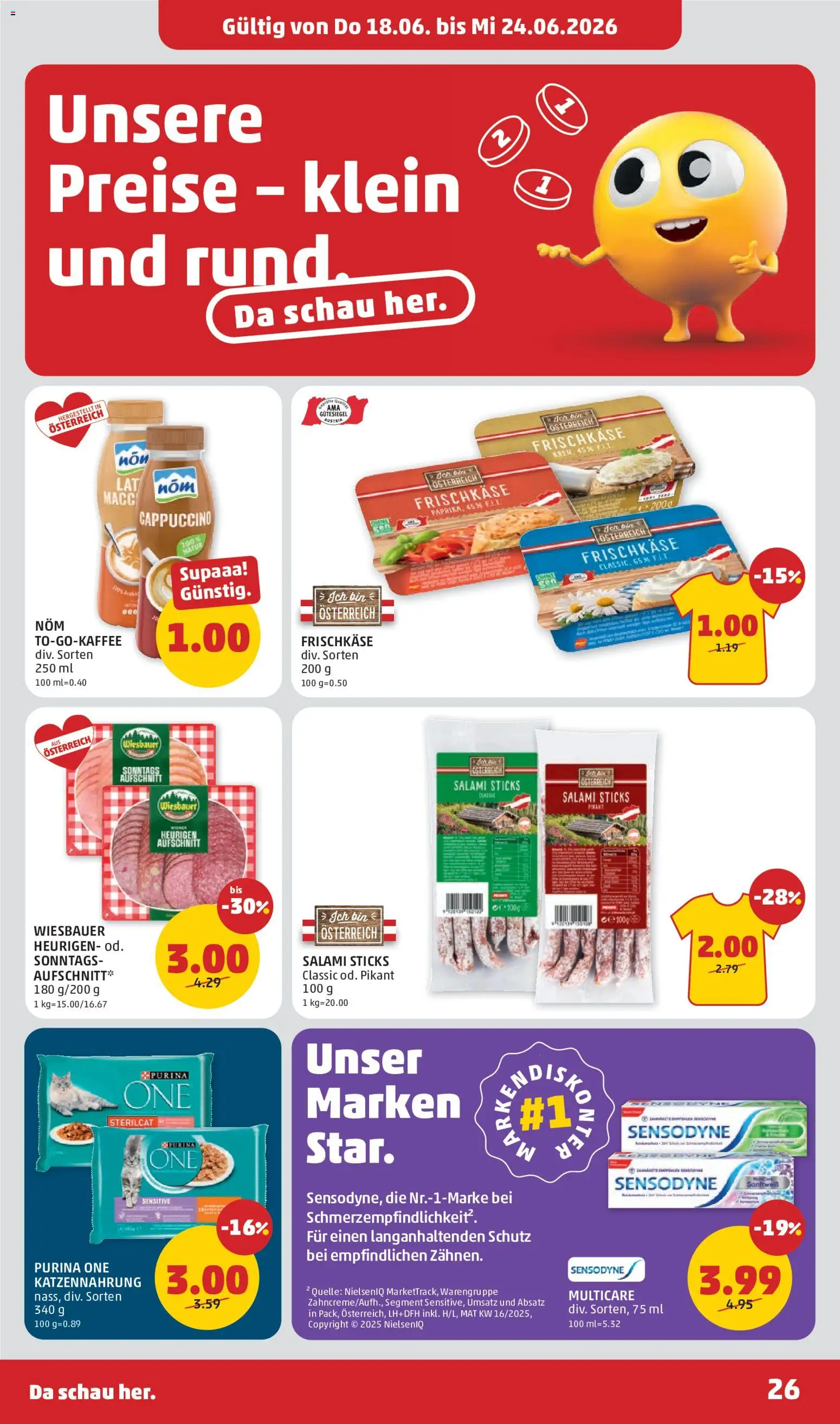 Penny Markt Schmankerl Post gültig ab 18.06.2026 | Seite: 26 | Produkte: Salami