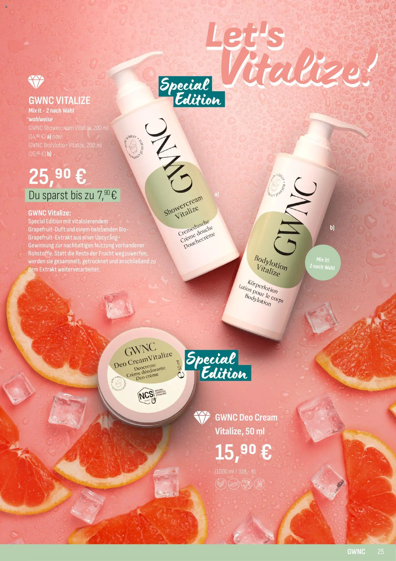 Katalog ProWin New Wellness April / September 2026 – gültig ab 01.04.2026 | Seite: 25 | Produkte: Creme, Körperlotion, Deo Creme