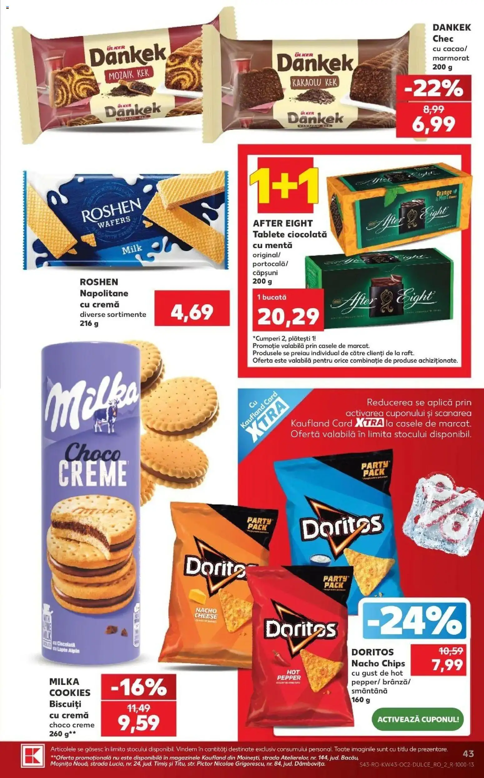 Kaufland Alba Iulia 21.10.2026 - Revista si Oferta | Pagină: 43 | Produse: Menta, Lapte, Smântână, Biscuiți