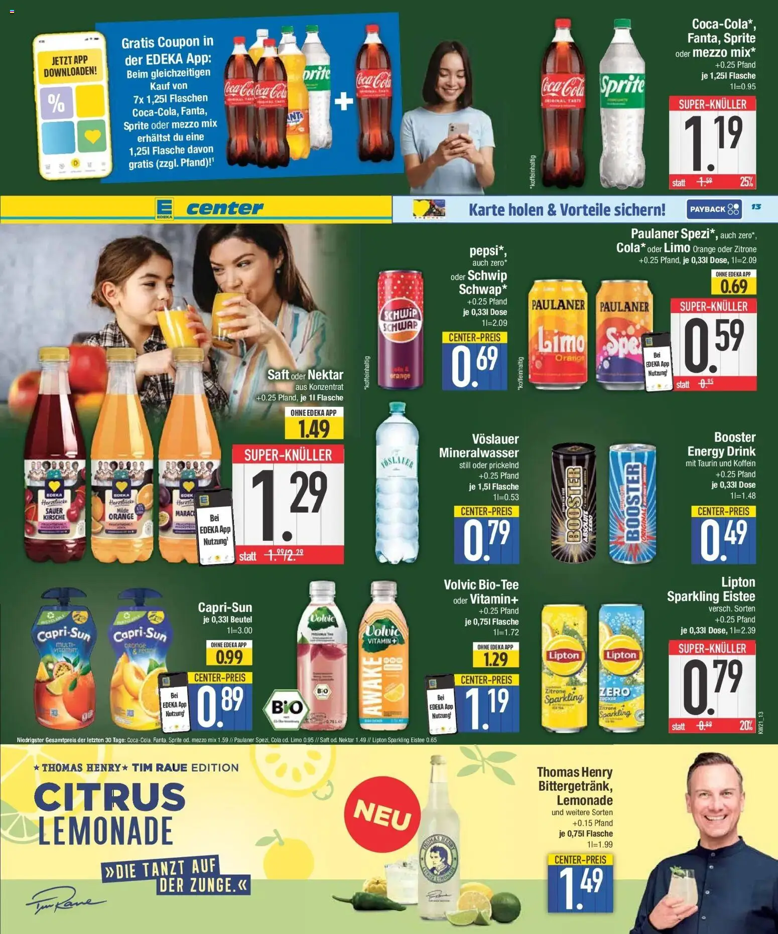 E center Prospekt Meitingen – gültig ab 17.05.2026 | Seite: 14 | Produkte: Mezzo mix, Sprite, Pepsi, Saft