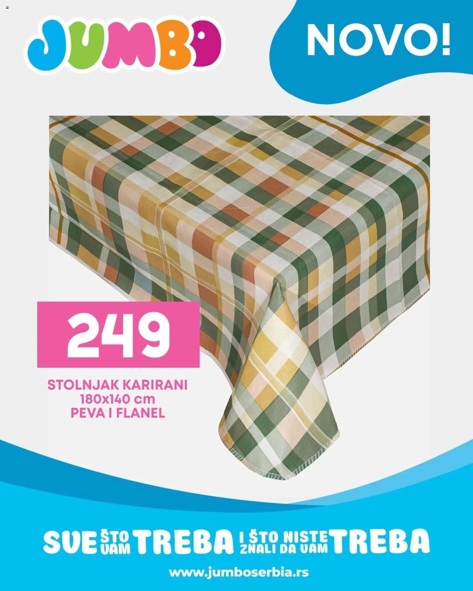 JUMBO katalog - važi od 08.06.2026 | Strana: 3 | Proizvode: Sto, Stolnjak