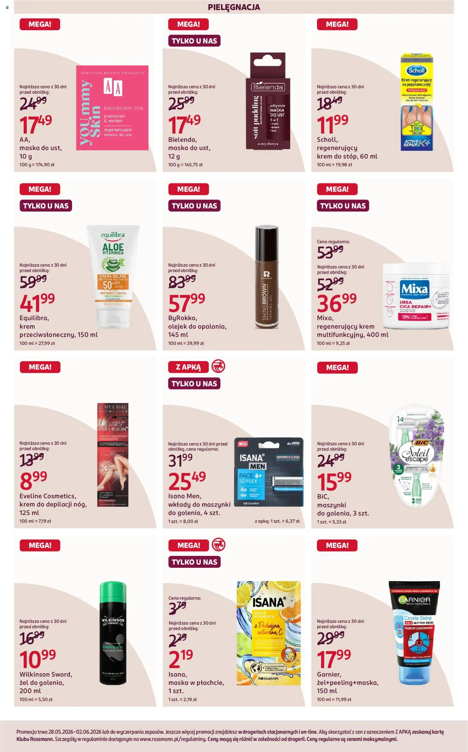 Rossmann gazetka od 28.05.2026 | Strona: 4 | Produkty: Malina, Maska, Krem, Krem do depilacji