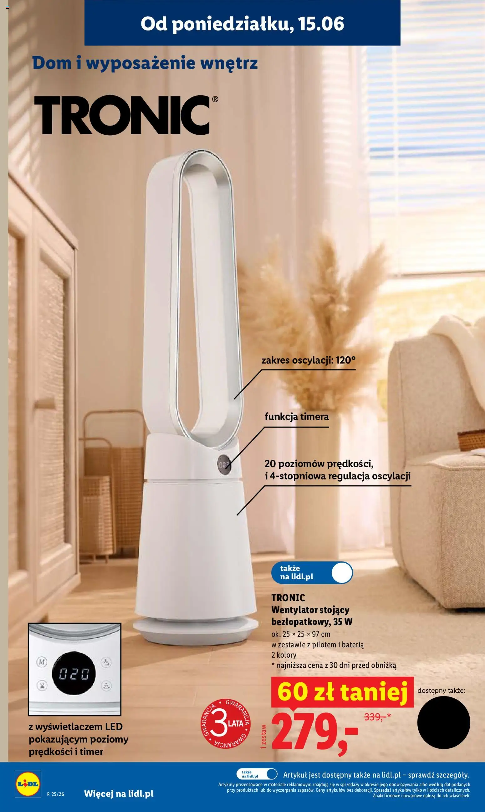 Lidl gazetka od 15.06.2026 | Strona: 28 | Produkty: Wentylator, Bateria