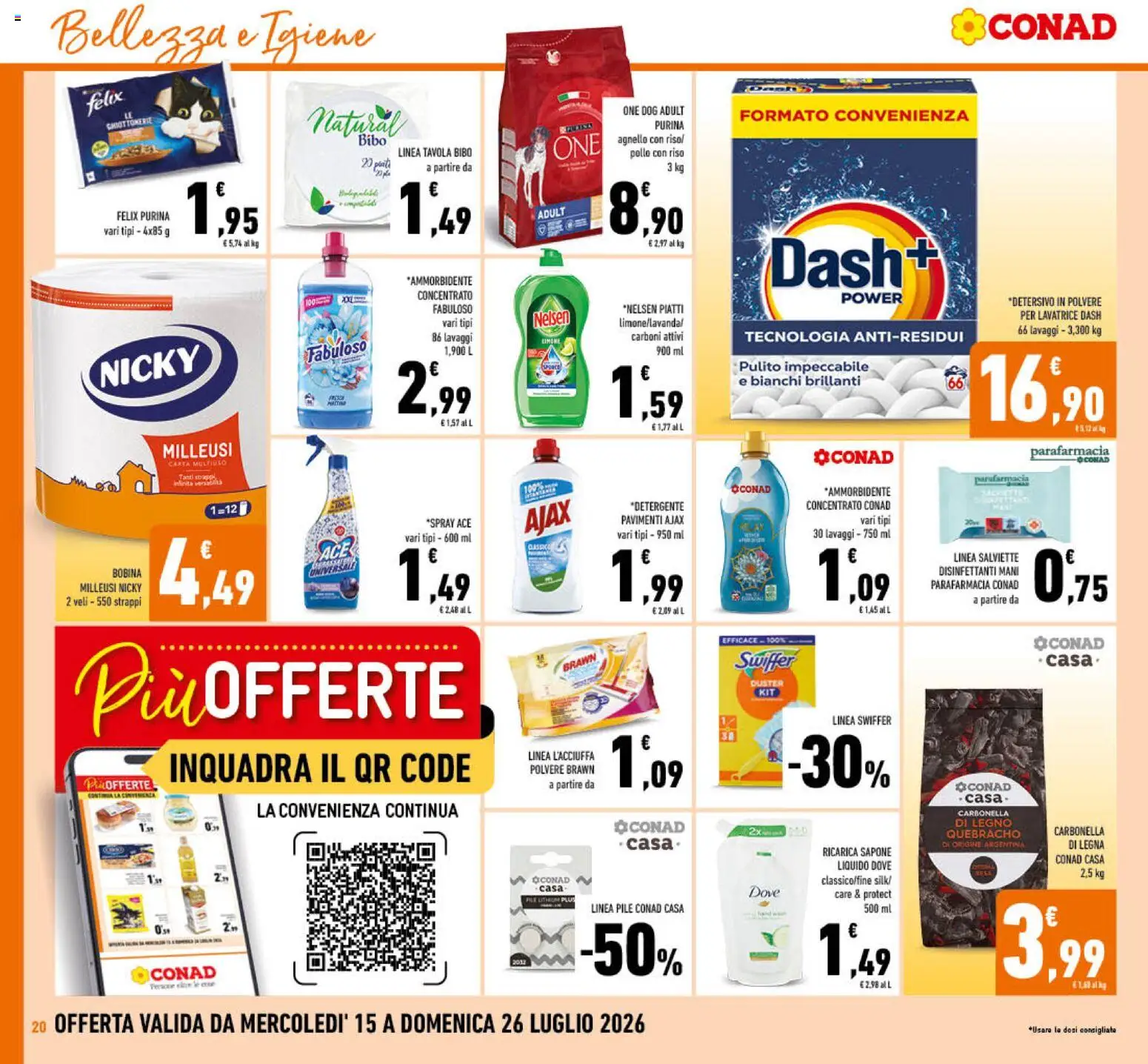 Volantino Conad del 15/07/2026 | Pagina: 20 | Prodotti: Pile, Riso, Limone, Agnello