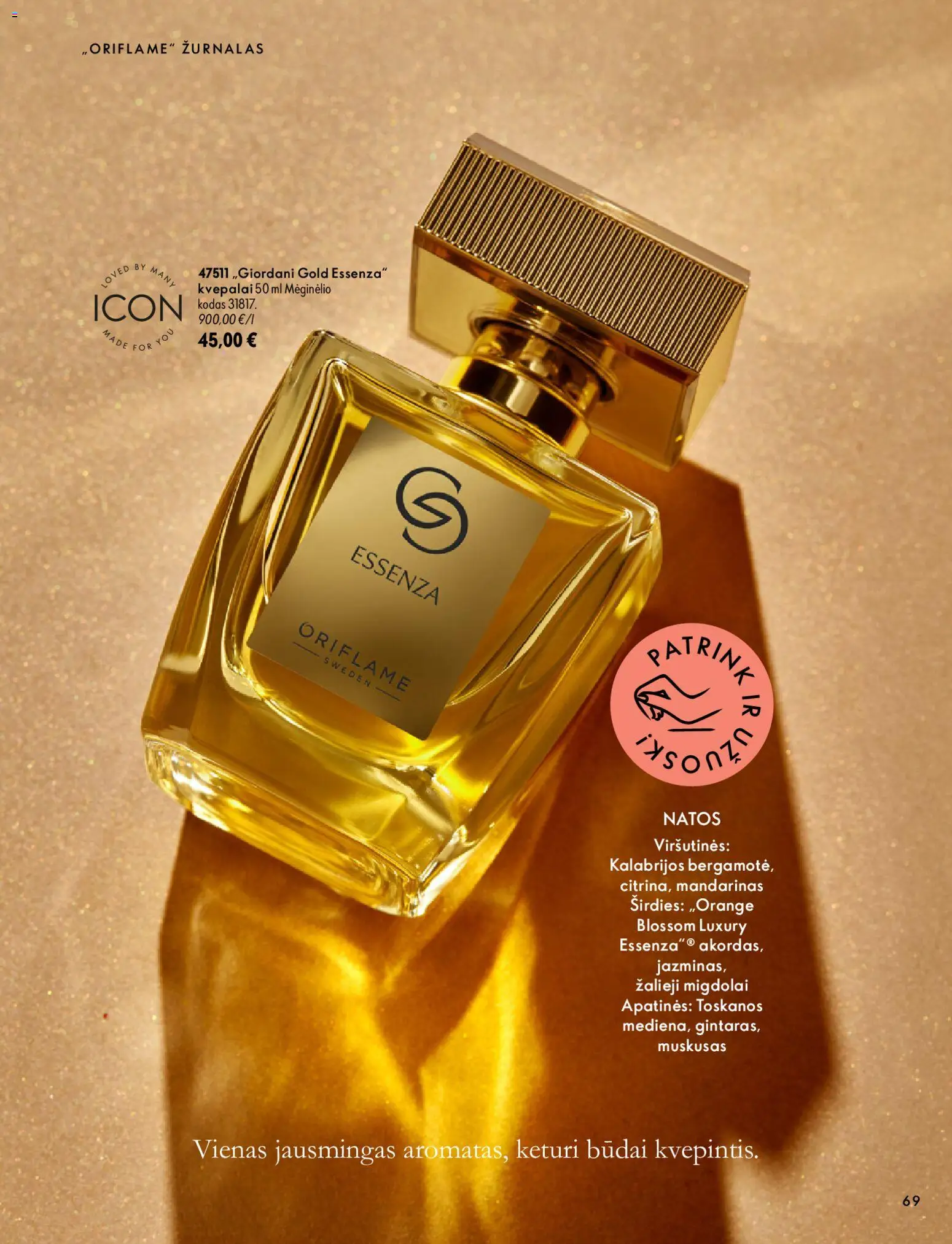 Oriflame akcijos nuo 2026.10.07 | Puslapis: 69 | Prekių: Kvepalai