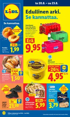 Lidl-mainoslehti voimassa 20/08/2026 alkaen